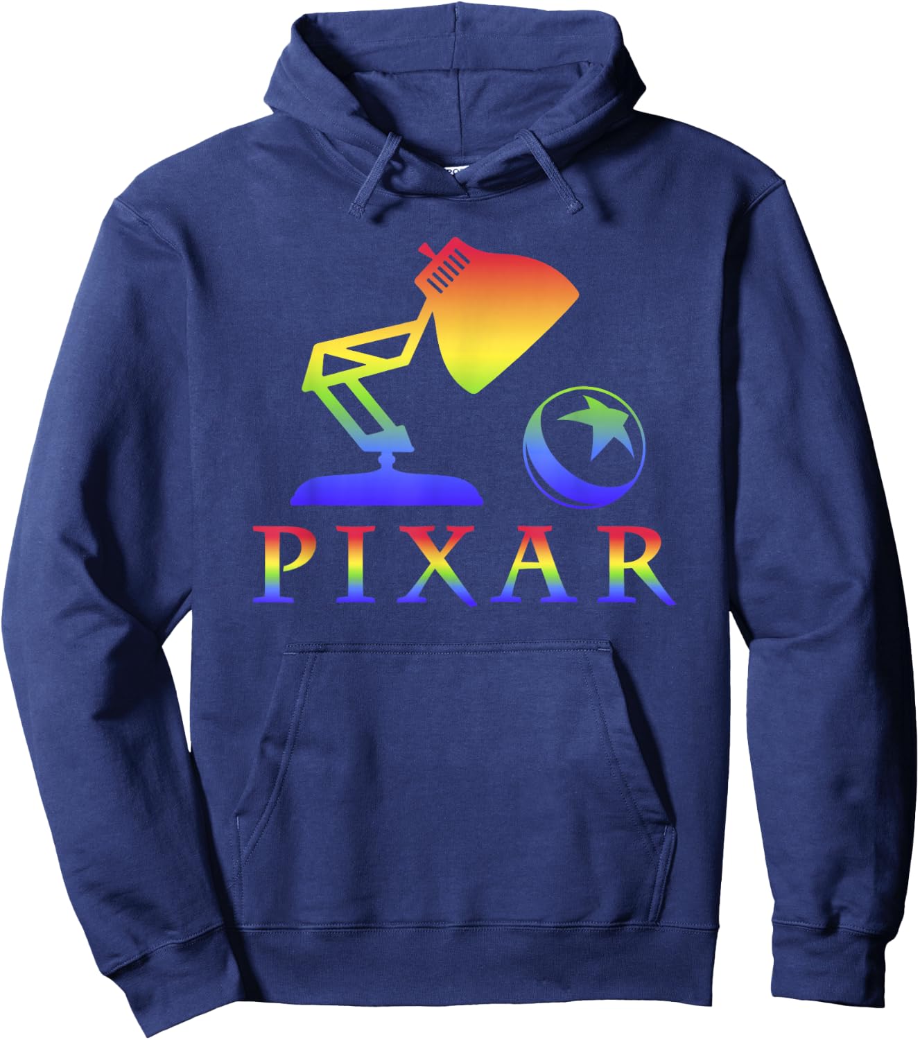 Disney Pixar Rainbow Pixar Logo Hoodie - Hoodie | Navy