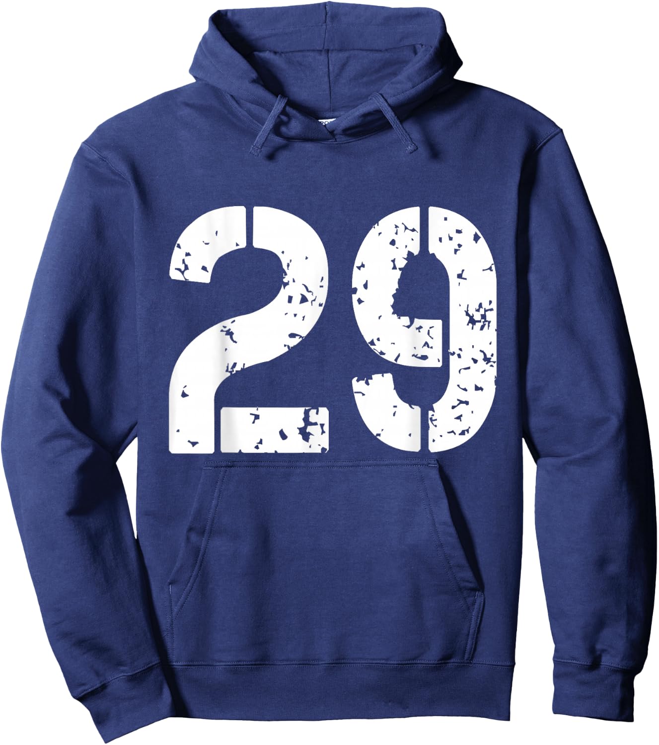 Number 29 Years Old Varsity Team 29th Birthday Graphic Hoodie - Hoodie | Navy
