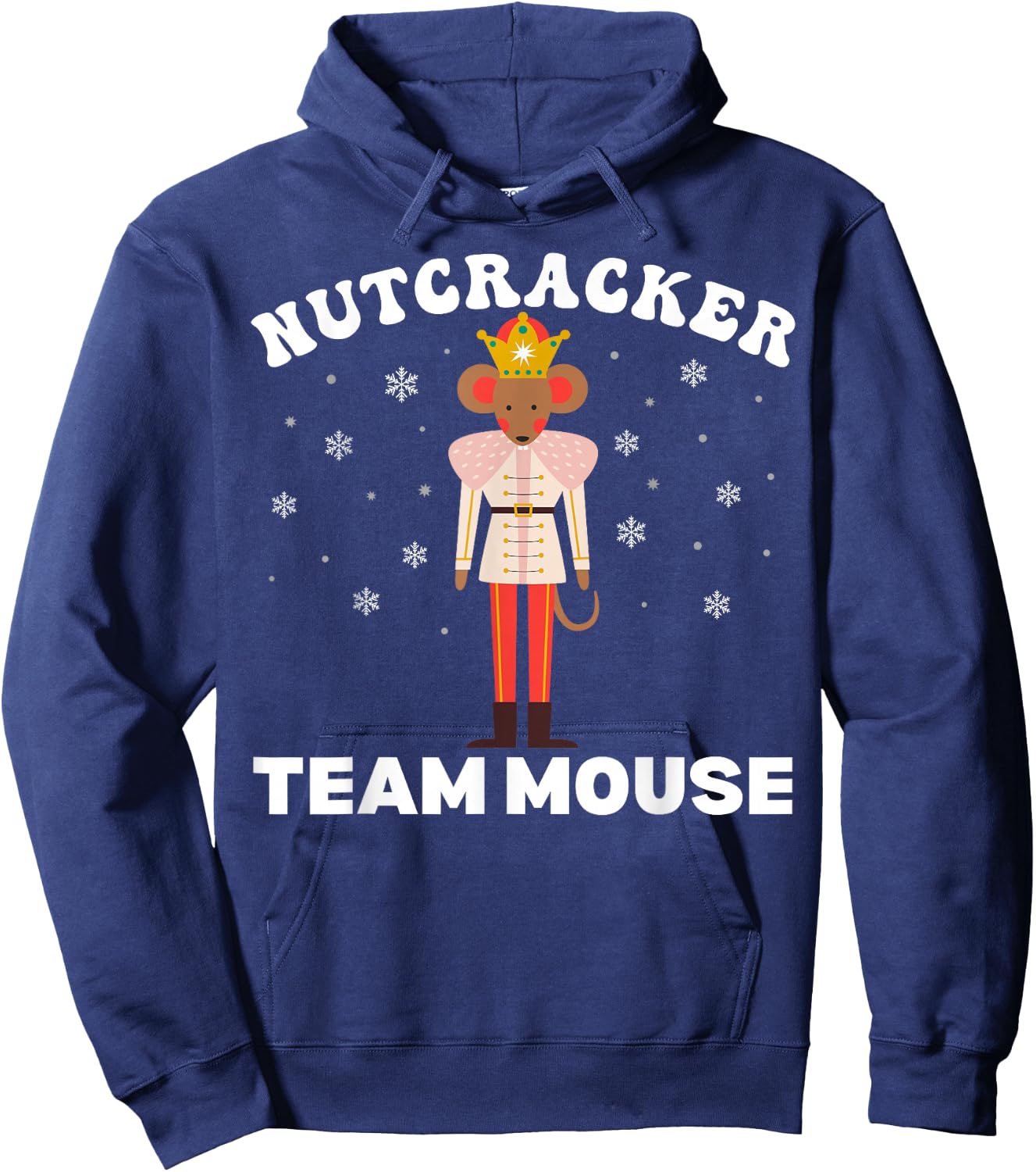 Team Mouse Nutcracker Christmas Dance Pajamas Kids Girls Hoodie - Hoodie | Navy