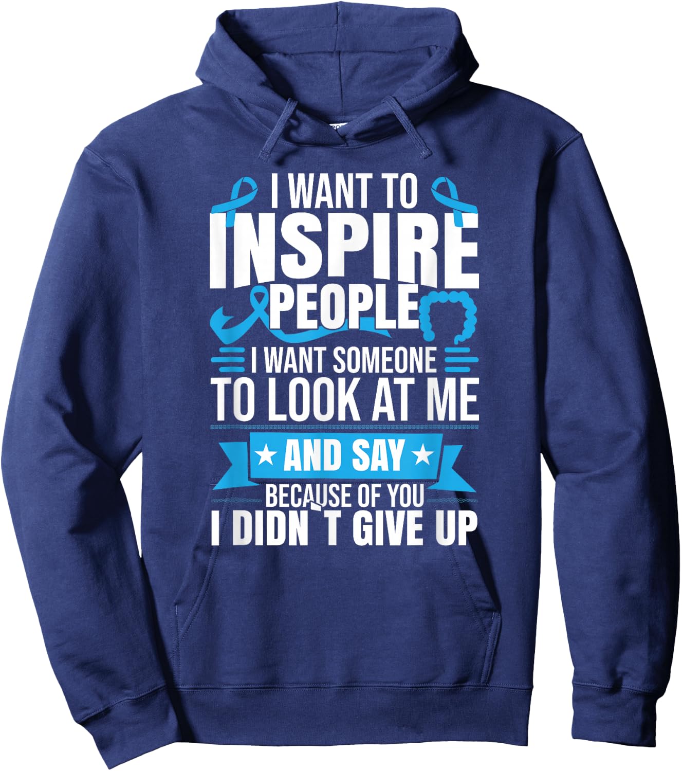 Colon Cancer Warrior Hoodie - Hoodie | Navy