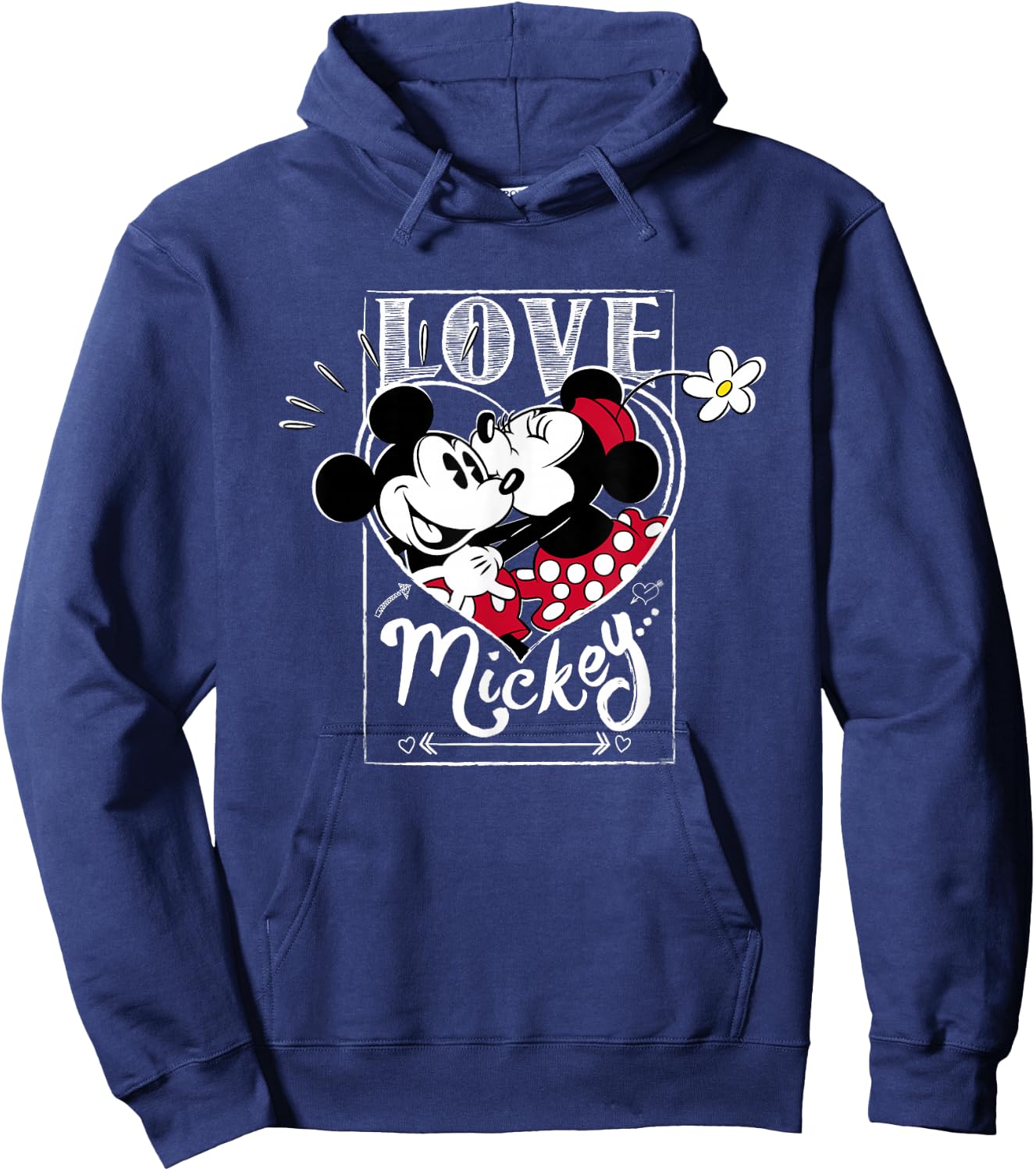 Disney Mickey & Minnie Mouse Love Mickey Valentine's Day Hoodie - Hoodie | Navy
