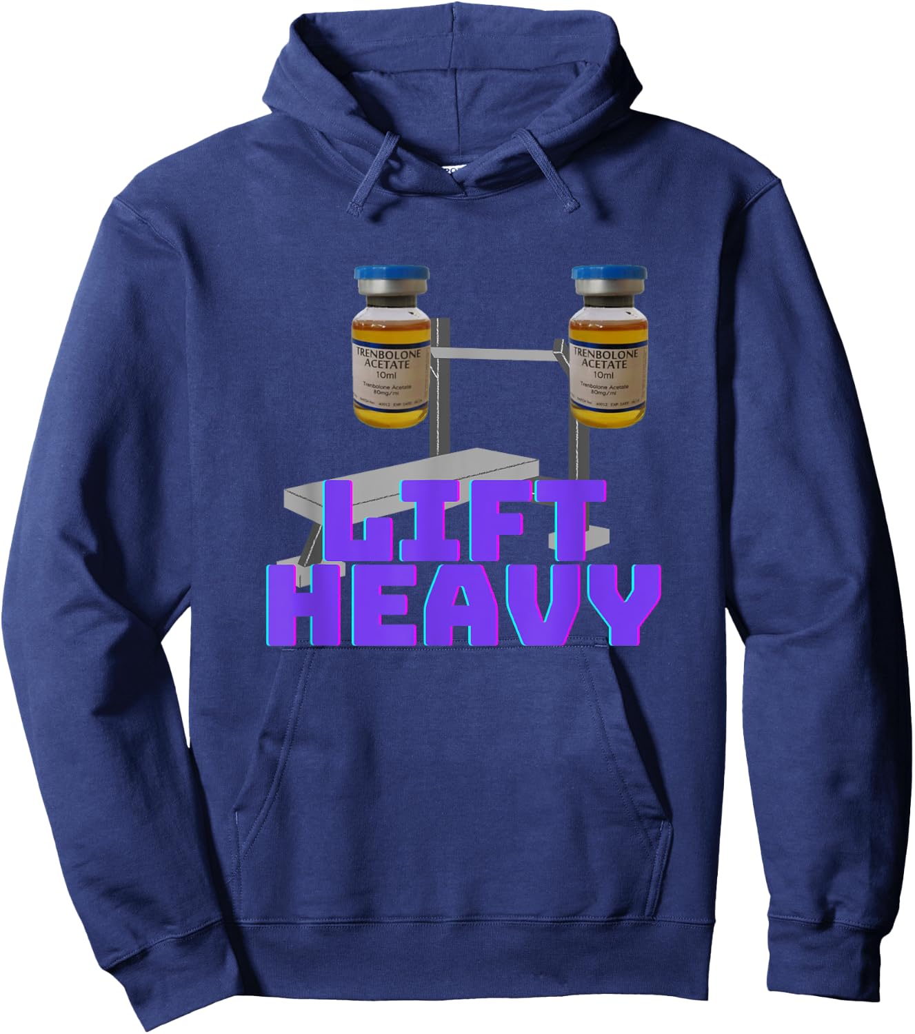 Lift heavy | Gym steroids | Gym funny Hoodie - Hoodie | Navy