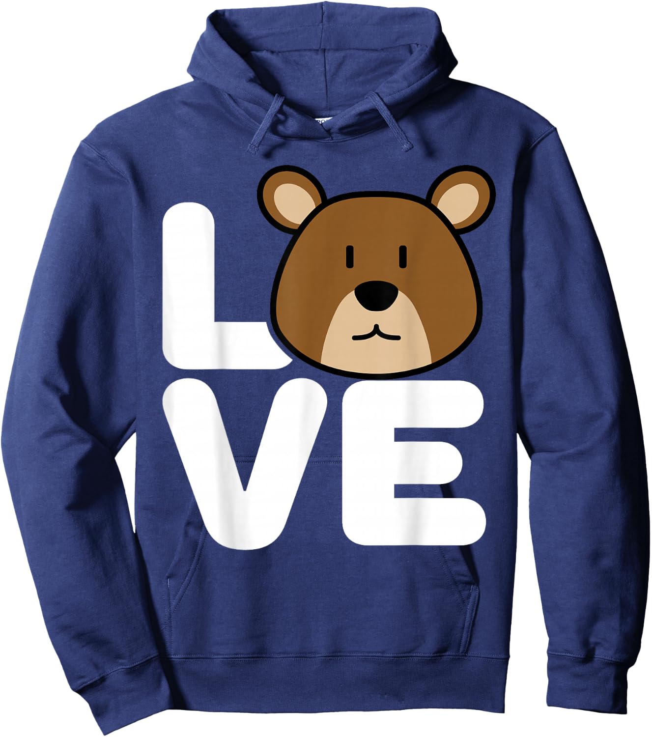 Love Cute Bear Wildlife Animal Graphic | Bear Hoodie - Hoodie | Navy
