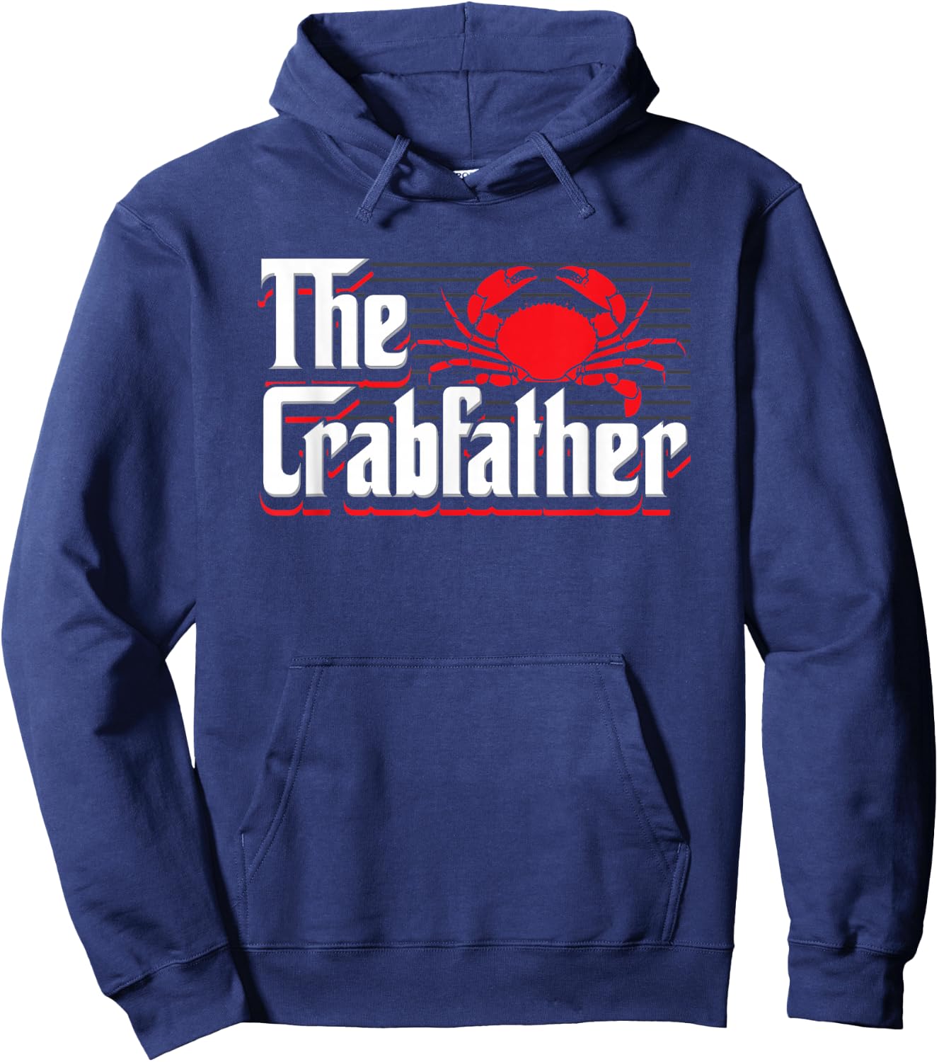 The Crabfather Funny Crawfish Hoodie - Hoodie | Navy