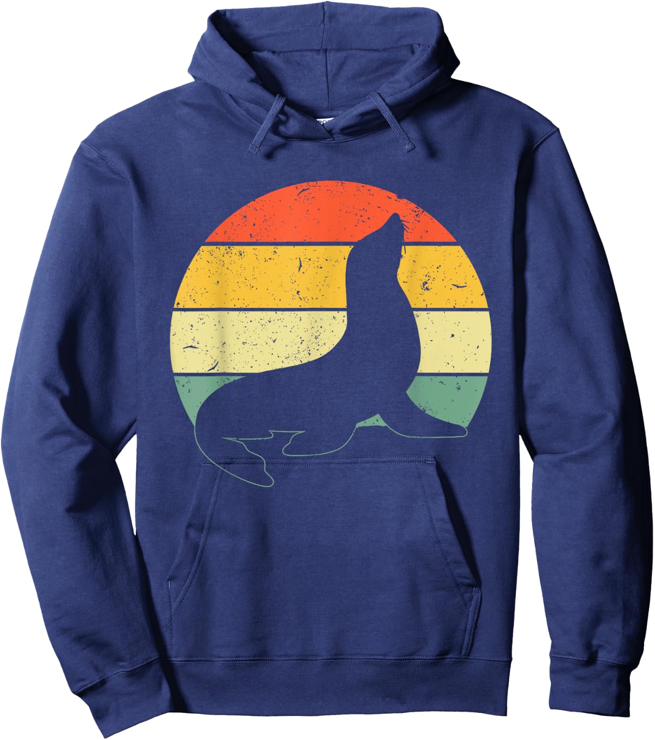 Cute Seal Women Kids Pinniped Sea Lion Seal Animal Hoodie - Hoodie | Navy