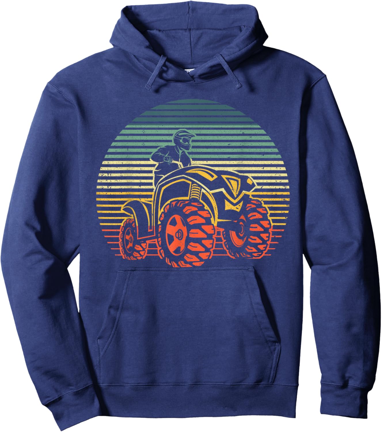 Best ATV Design Women Kids 4 Wheeler ATV Quad Racing Hoodie - Hoodie | Navy