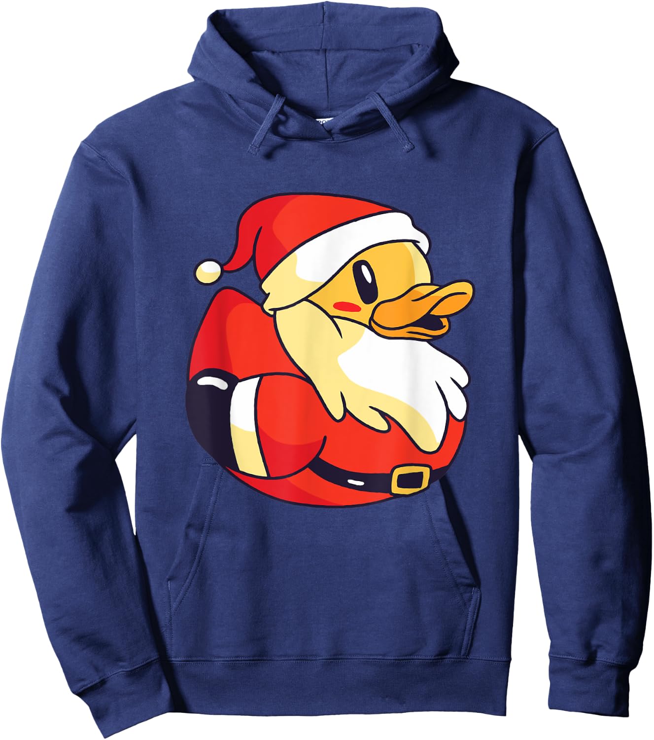 Santa Rubber Duck Rubber Ducky Xmas Quack Duckling Christmas Hoodie - Hoodie | Navy