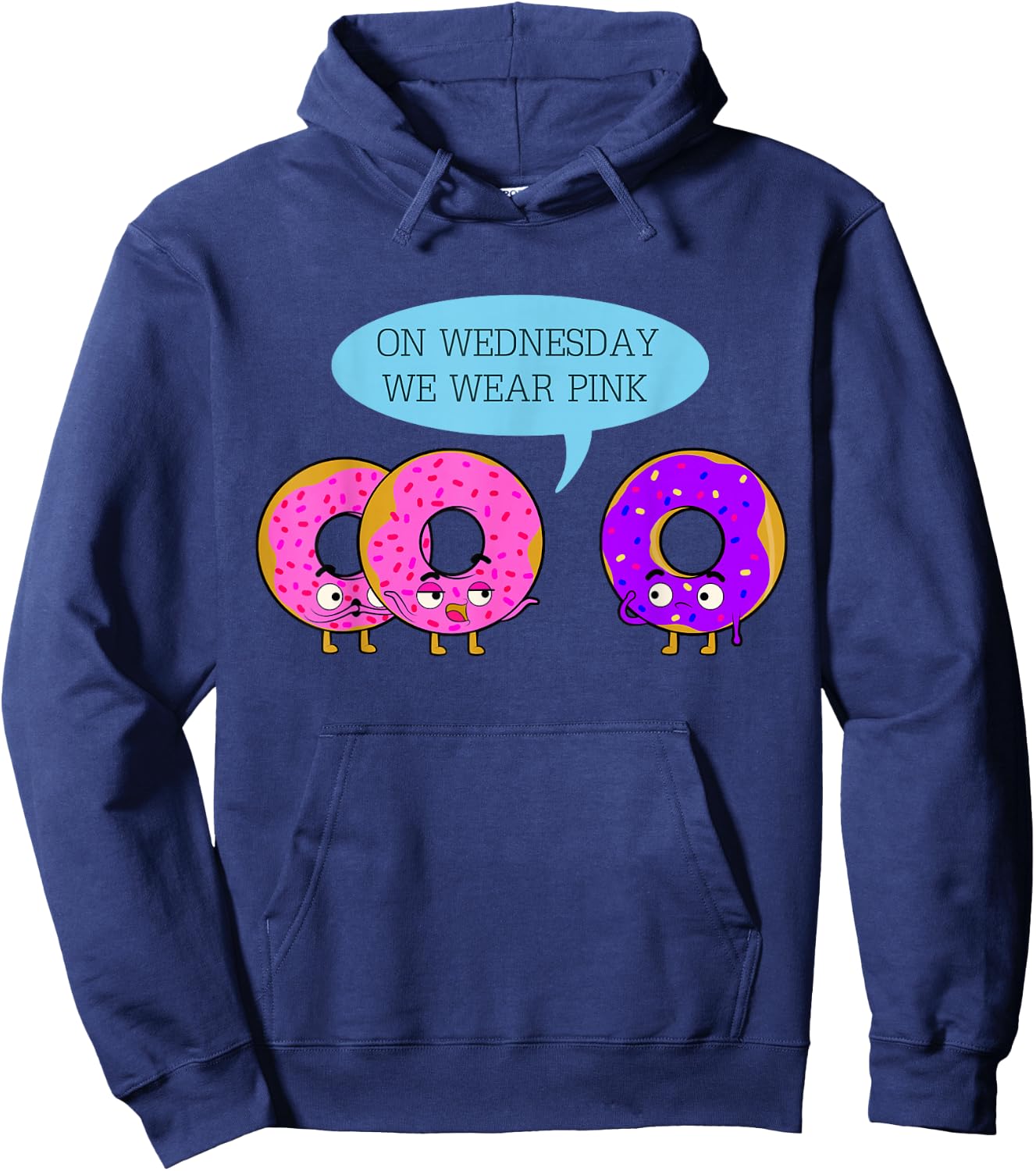 On Wednesday We Wear Pink Hoodie - Hoodie | Navy