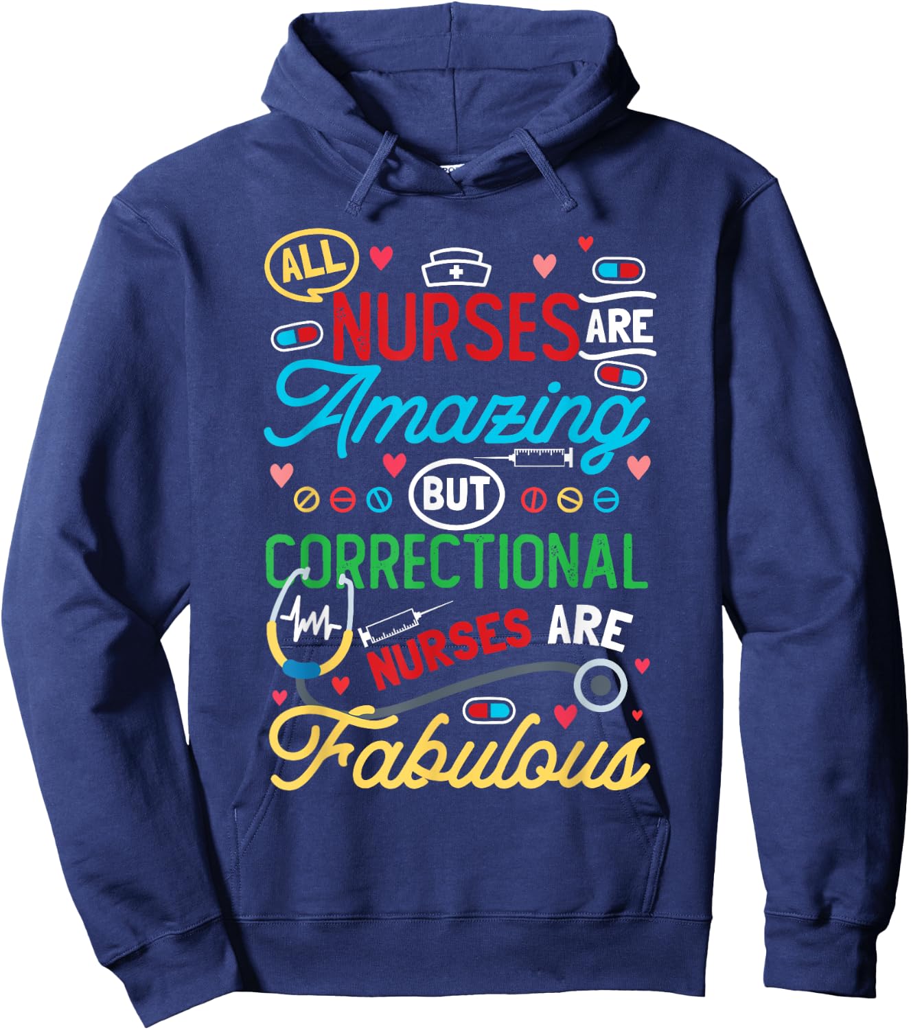 Correctional Care Nurse Hoodie - Hoodie | Navy