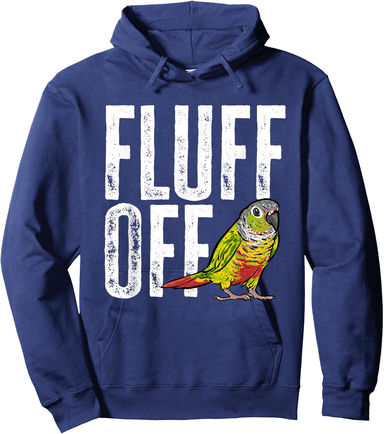 Green Cheek Conure Fluff Off Parrot Bird Conure Hoodie - Hoodie | Navy