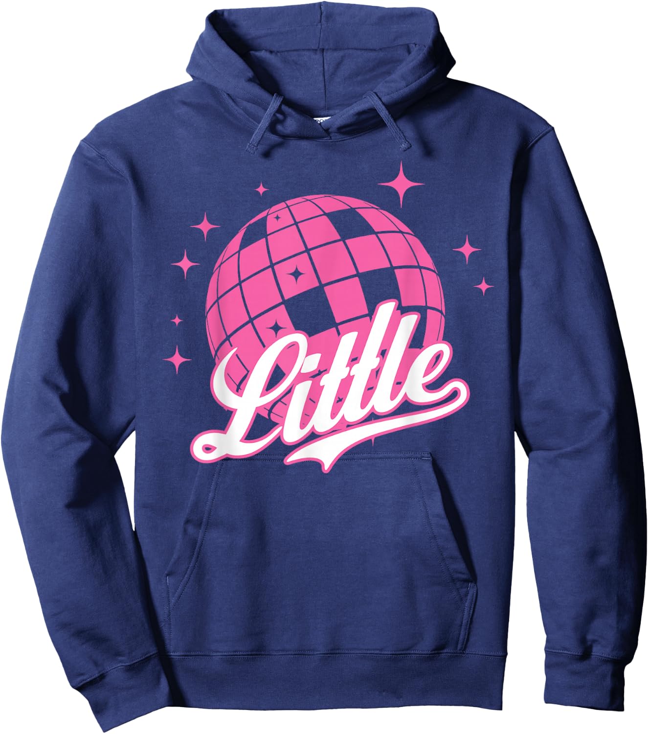 Disco Ball Retro Little/Big ERA Sorority Reveal Retro Hoodie - Hoodie | Navy