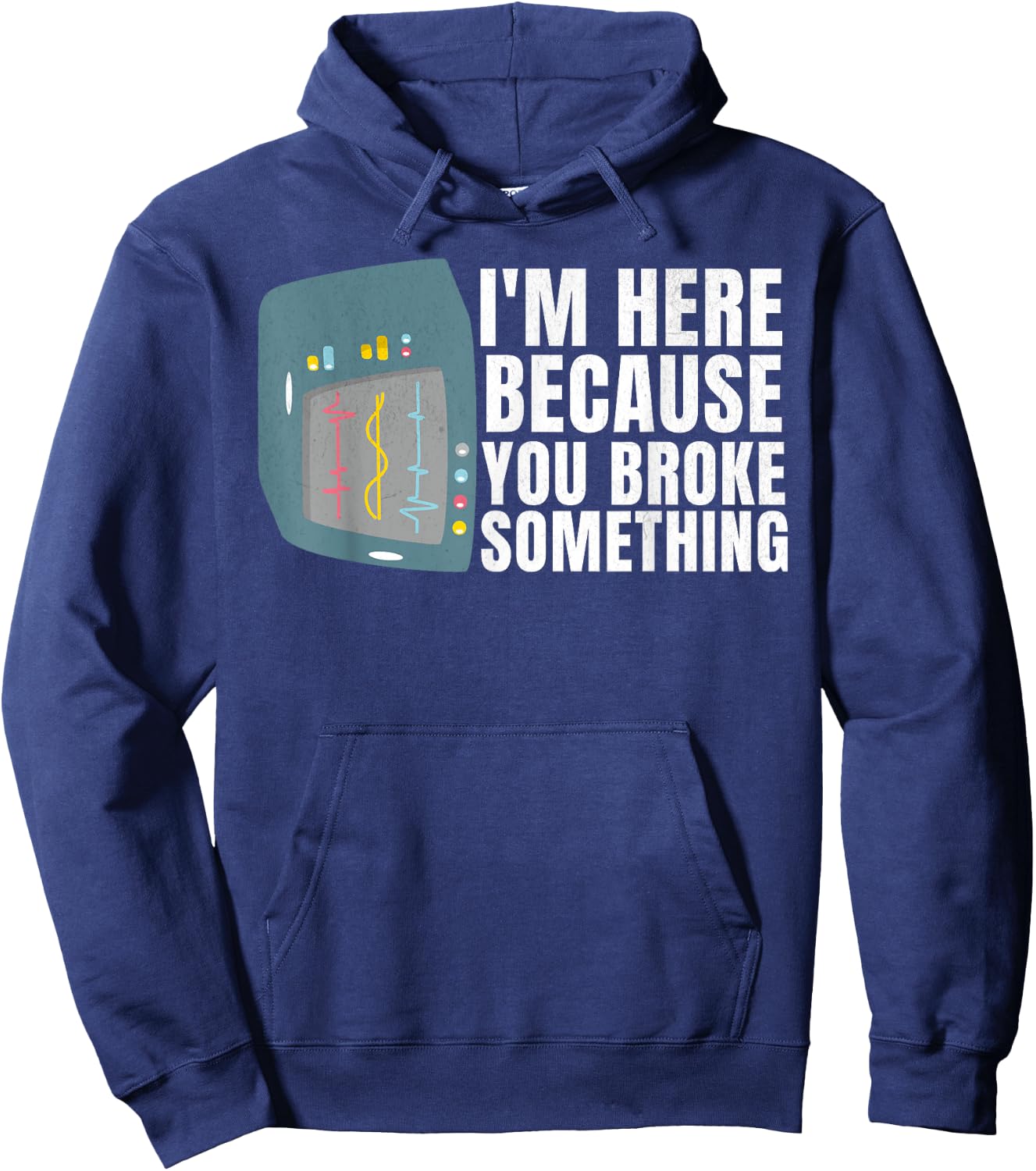 Funny Biomed Tech, Biomed Technician, Biomedical Technician Hoodie - Hoodie | Navy