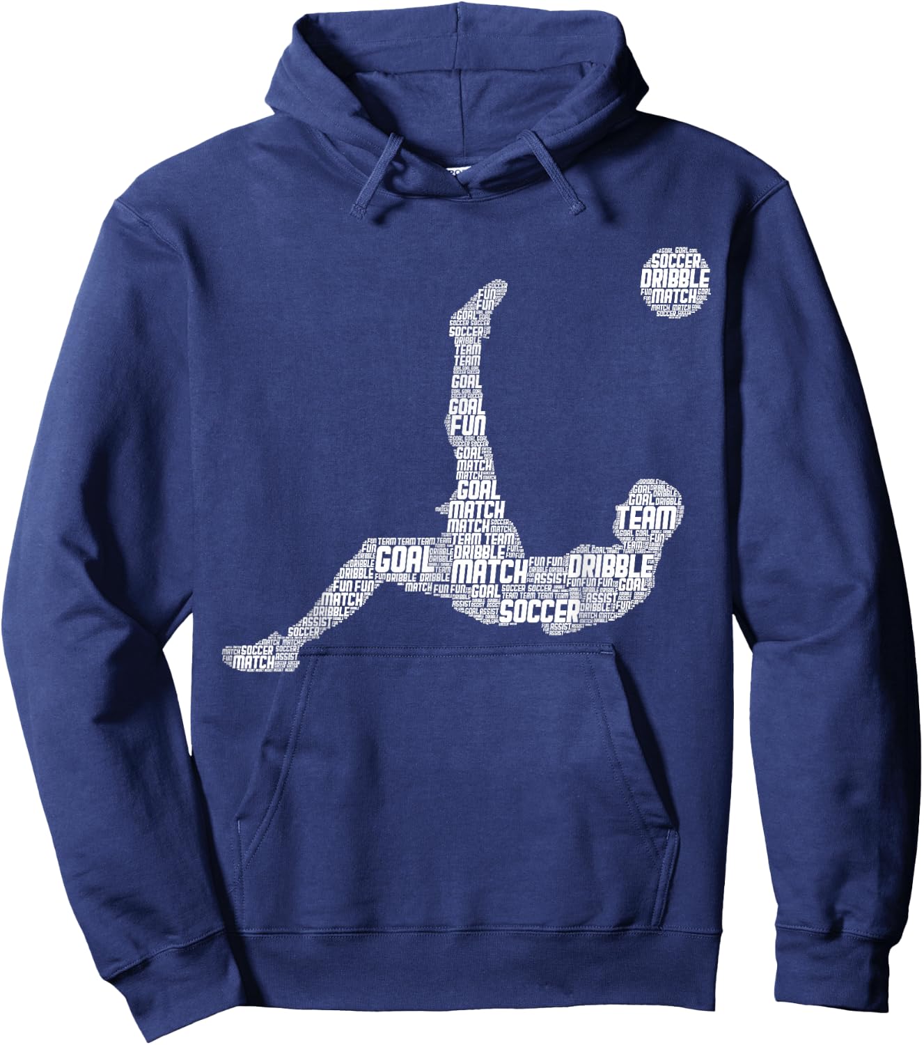 Soccer Player Men Boys Kids Hoodie - Hoodie | Navy