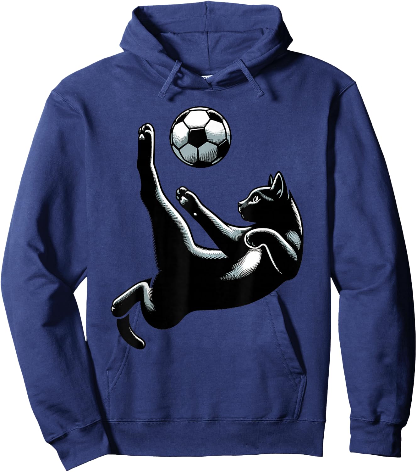 Cat Bicycle Kick - Soccer Fans Women Men Kids Hoodie - Hoodie | Navy