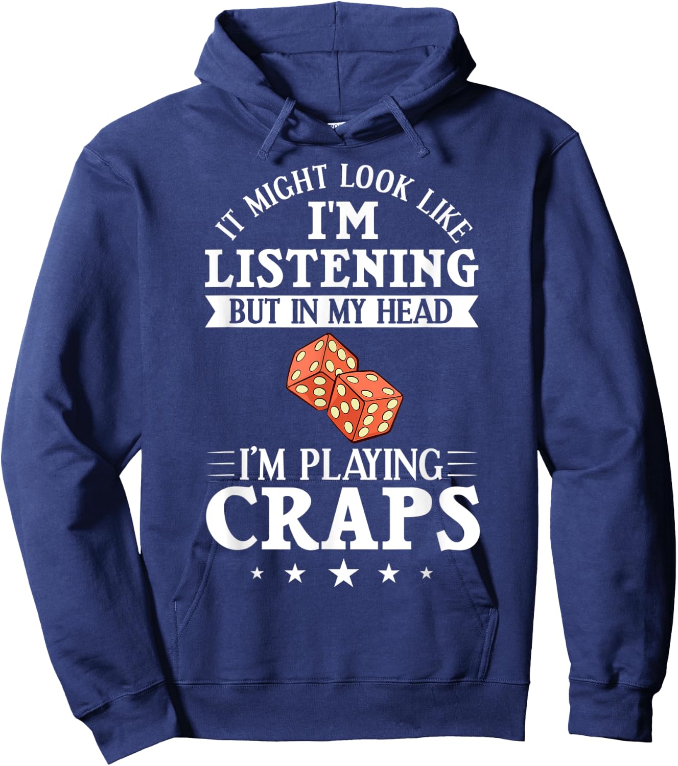 Craps Table Crapshooting Strategy Rules Game Dice Board Hoodie - Hoodie | Navy