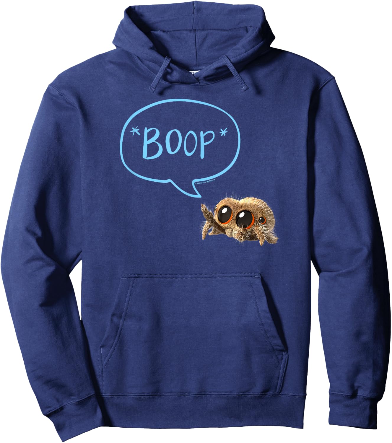 Lucas The Spider Boop Blue Hoodie - Hoodie | Navy