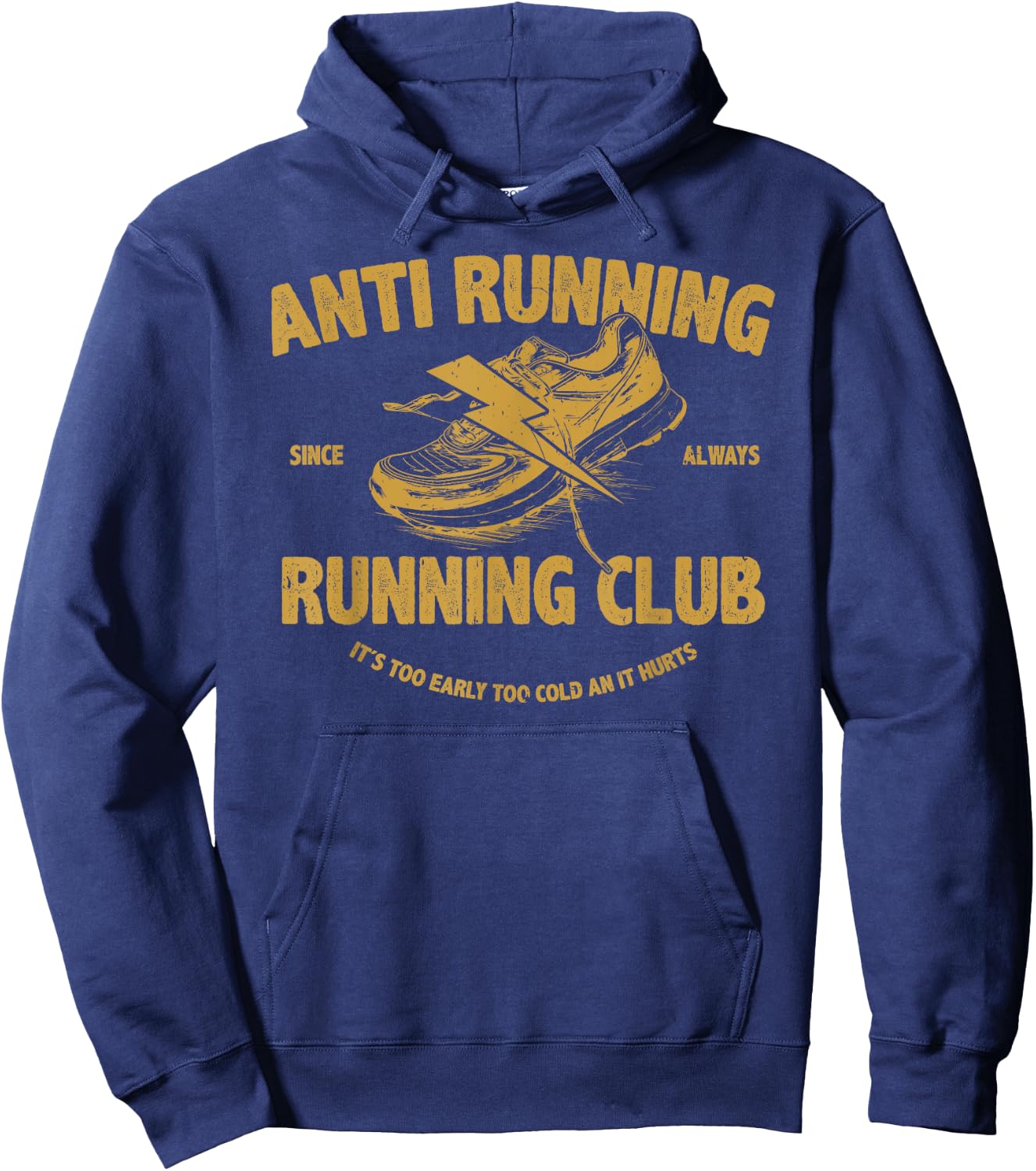 anti running running club for lazy Men woman Kids Hoodie - Hoodie | Navy