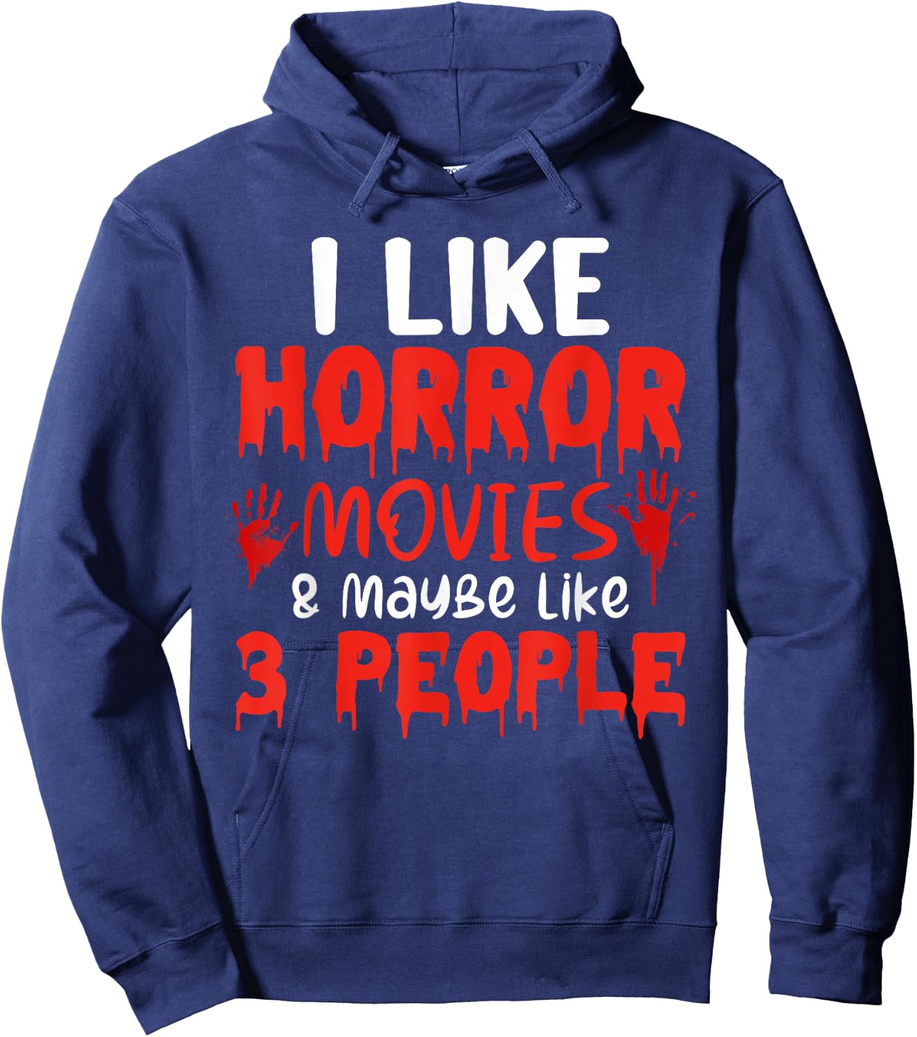 Horror Movie Gift Scary Movies True Crime Hoodie - Hoodie | Navy