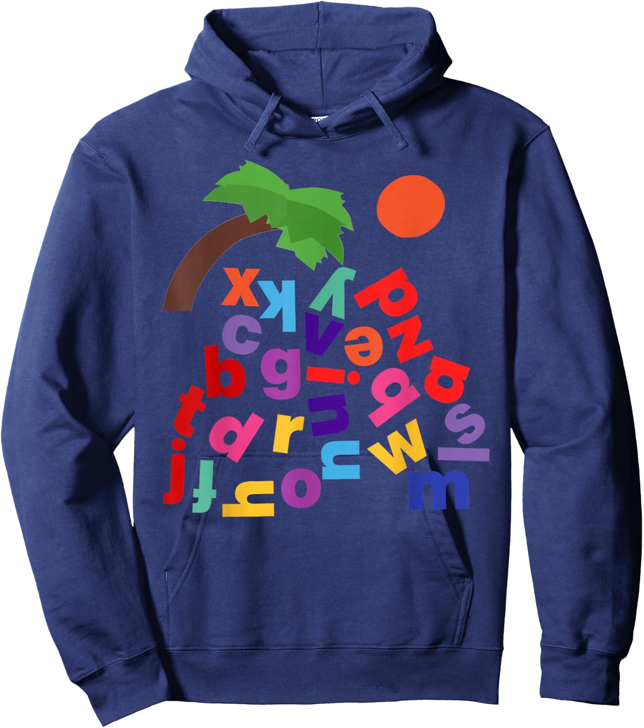 Alphabet Boom Tree Hoodie - Hoodie | Navy