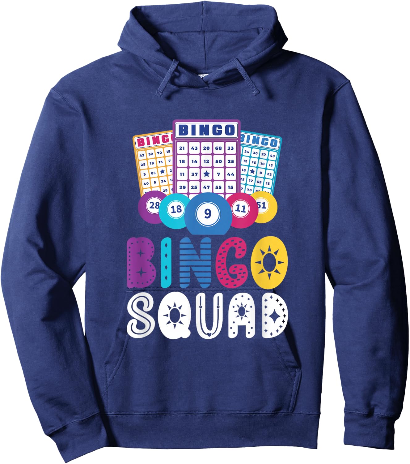 Bingo Squad Game Lover Player Humour Hoodie - Hoodie | Navy