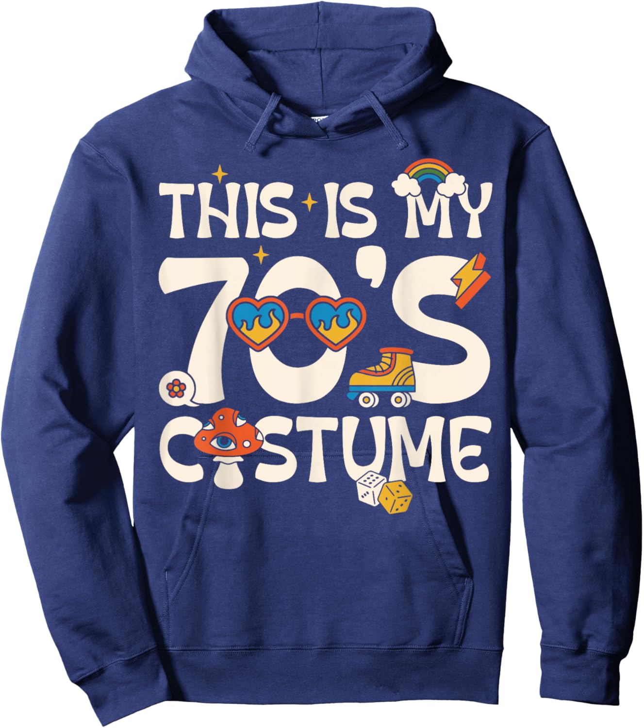 This is My 70's Costume Hoodie - Hoodie | Navy