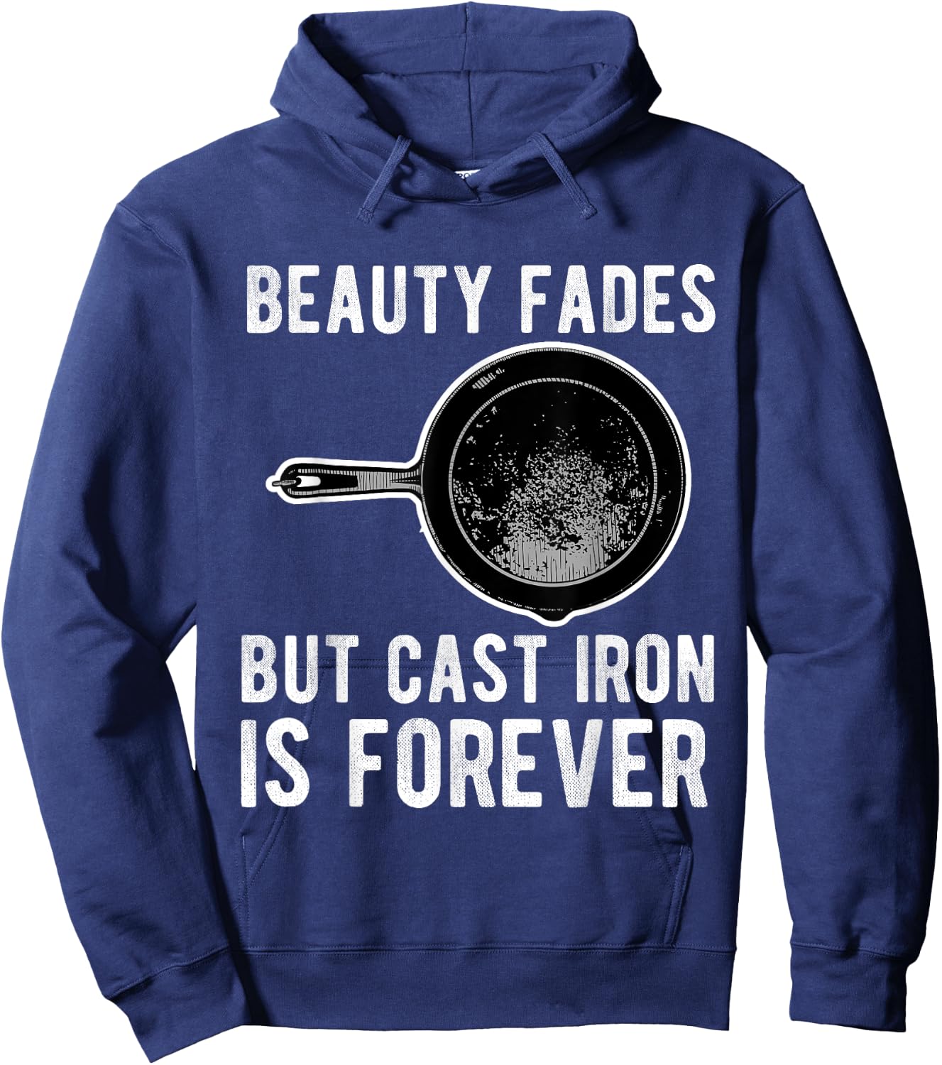 Cast Iron Pan Lover Frying Skillet Funny Cooking Chef Hoodie - Hoodie | Navy