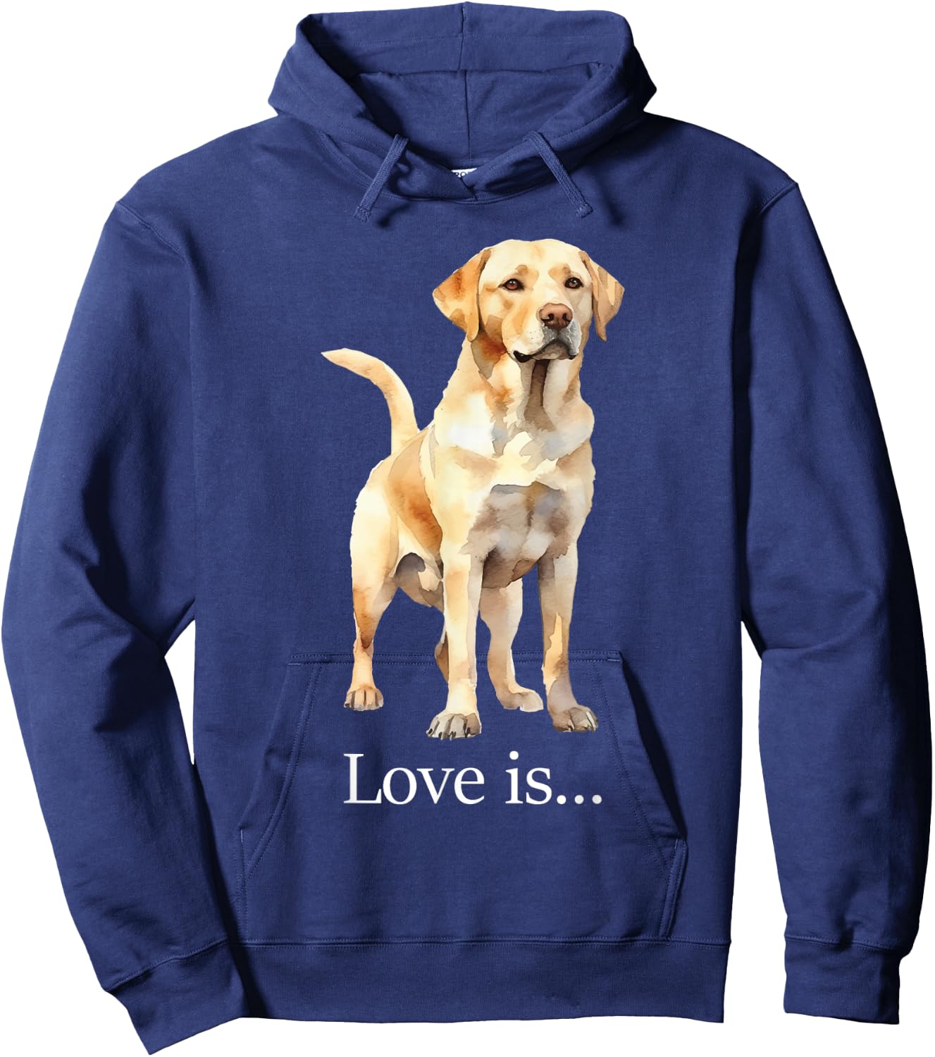 Love Is Labrador Retriever Dog Lover Pet Owner Puppy Hoodie - Hoodie | Navy