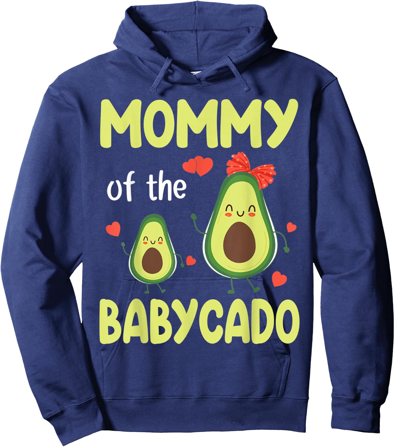 Avocados Dance Together Happy Mommy Of The Babycado Children Hoodie - Hoodie | Navy