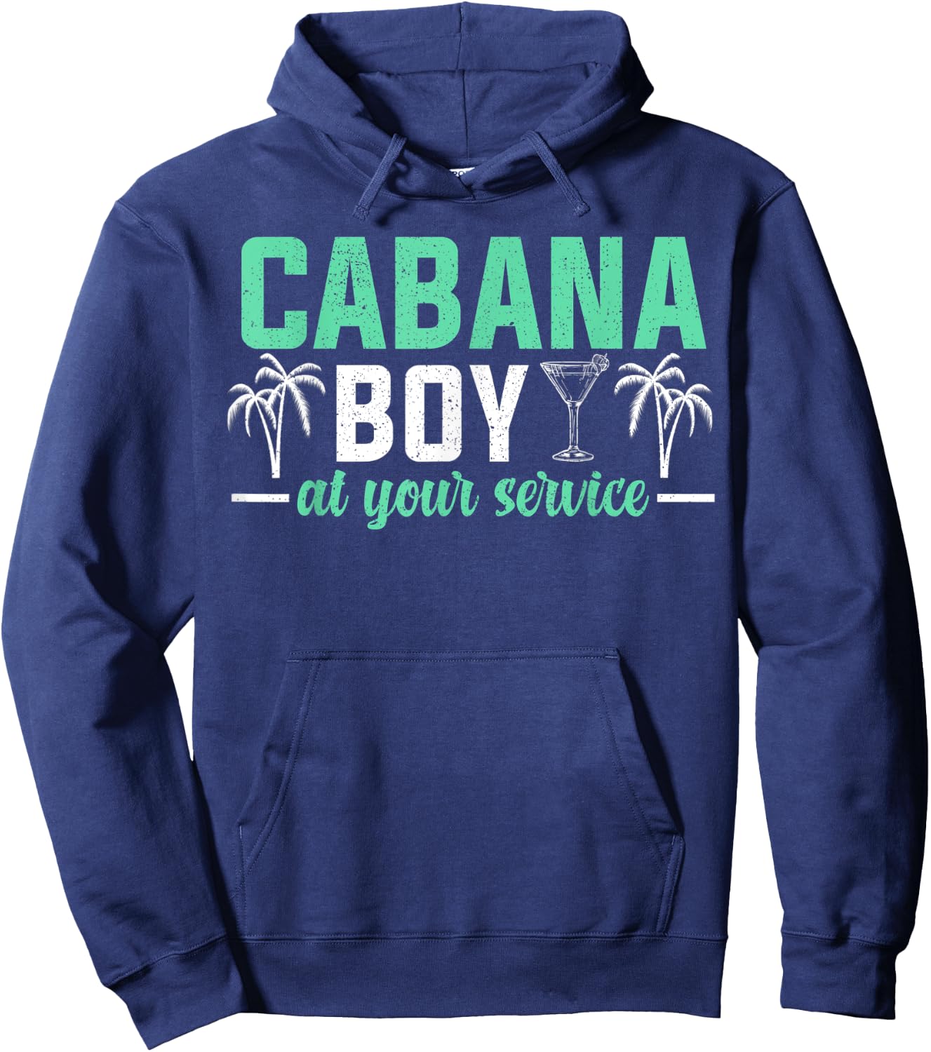 Cabana Boy At Your Services Funny Bartender Hoodie - Hoodie | Navy