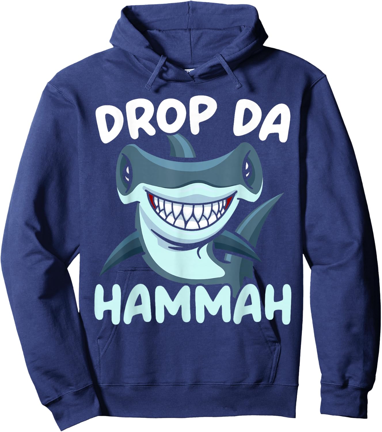 Drop Da Hammah Hammerhead Shark Marine Biology Animal Hoodie - Hoodie | Navy