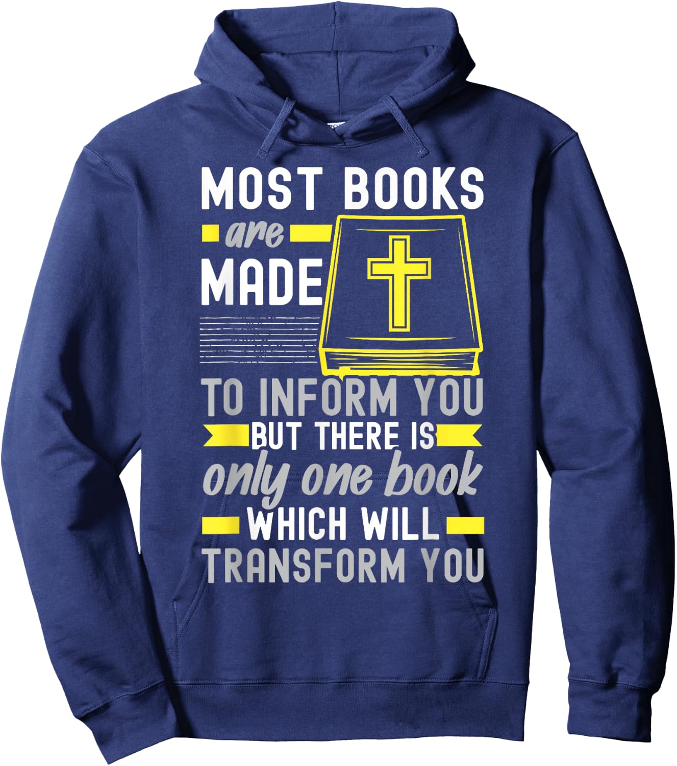 Bible Reader Religious Pastor Scripture Christian Believer Hoodie - Hoodie | Navy
