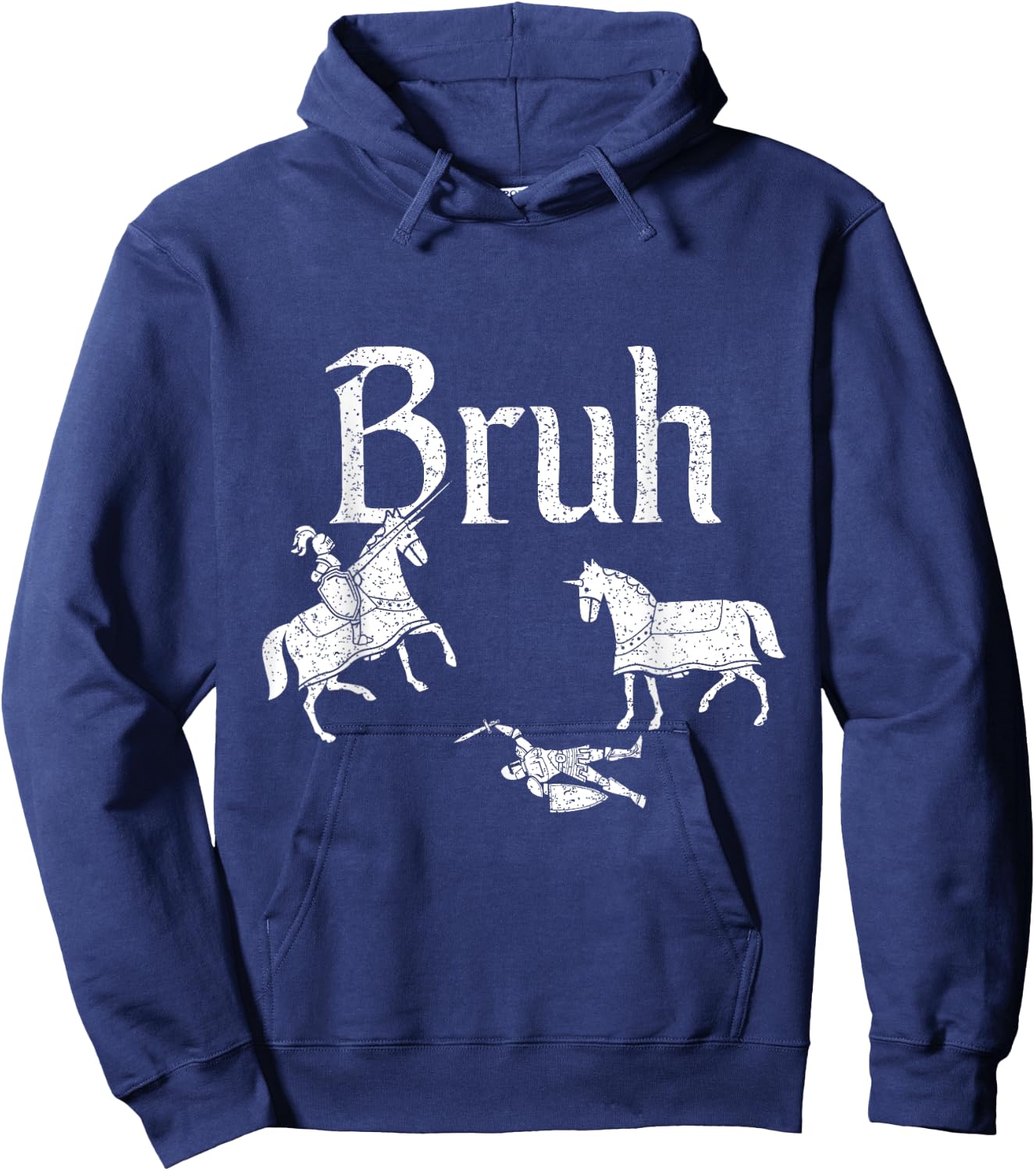 Funny Jousting Retro Renaissance Festival Medieval Hoodie - Hoodie | Navy