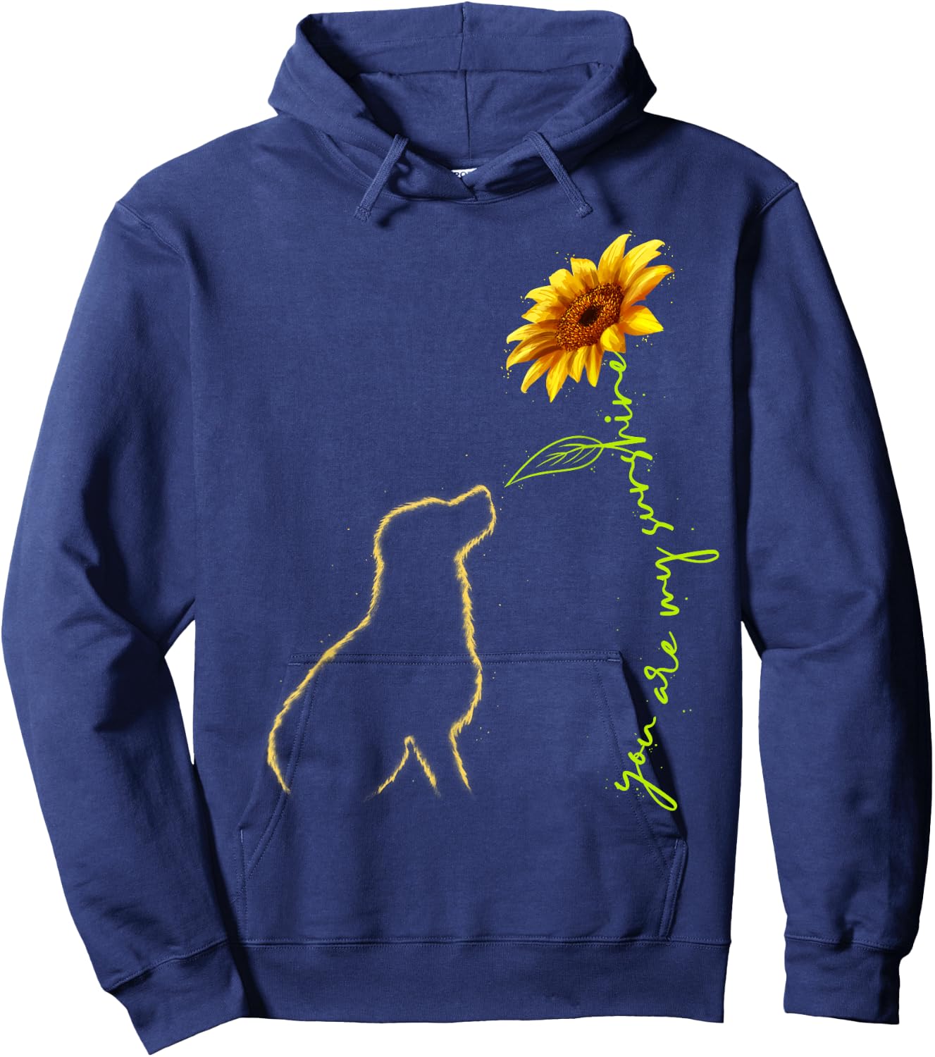 Cute Black Labrador, Dog Lover, Black Lab, Labrador Men Women Kids Hoodie - Hoodie | Navy