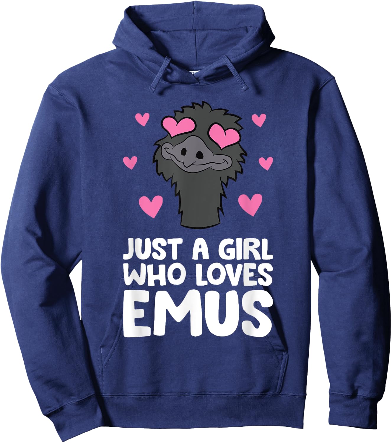 Just A Girl Who Loves Emus Hoodie - Hoodie | Navy