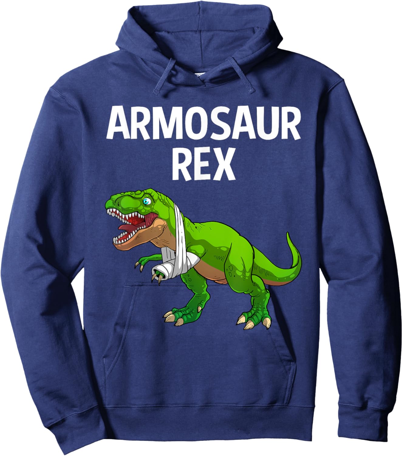Cool Broken Arm Boy Kids Dinosaur Broke Bone Surgery Hoodie - Hoodie | Navy