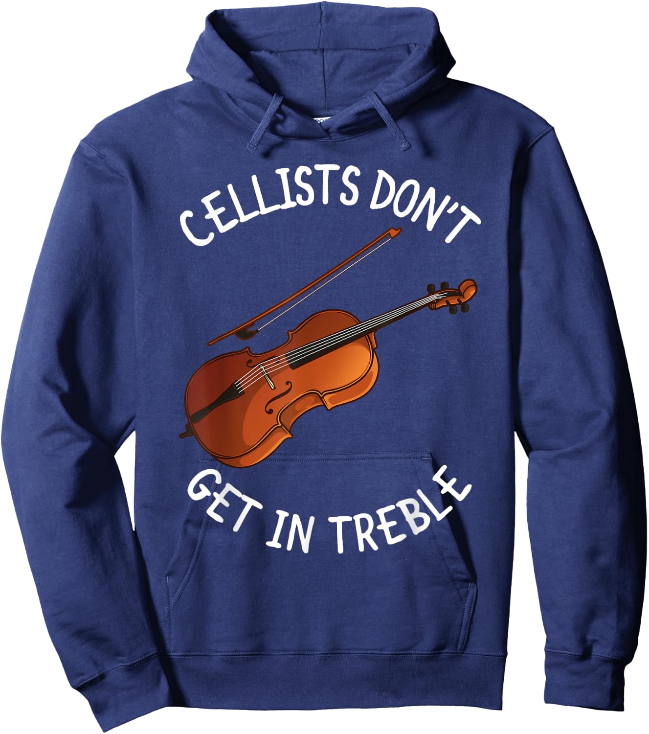 Best Cello Art Women Music Lover Musician Cellist Hoodie - Hoodie | Navy