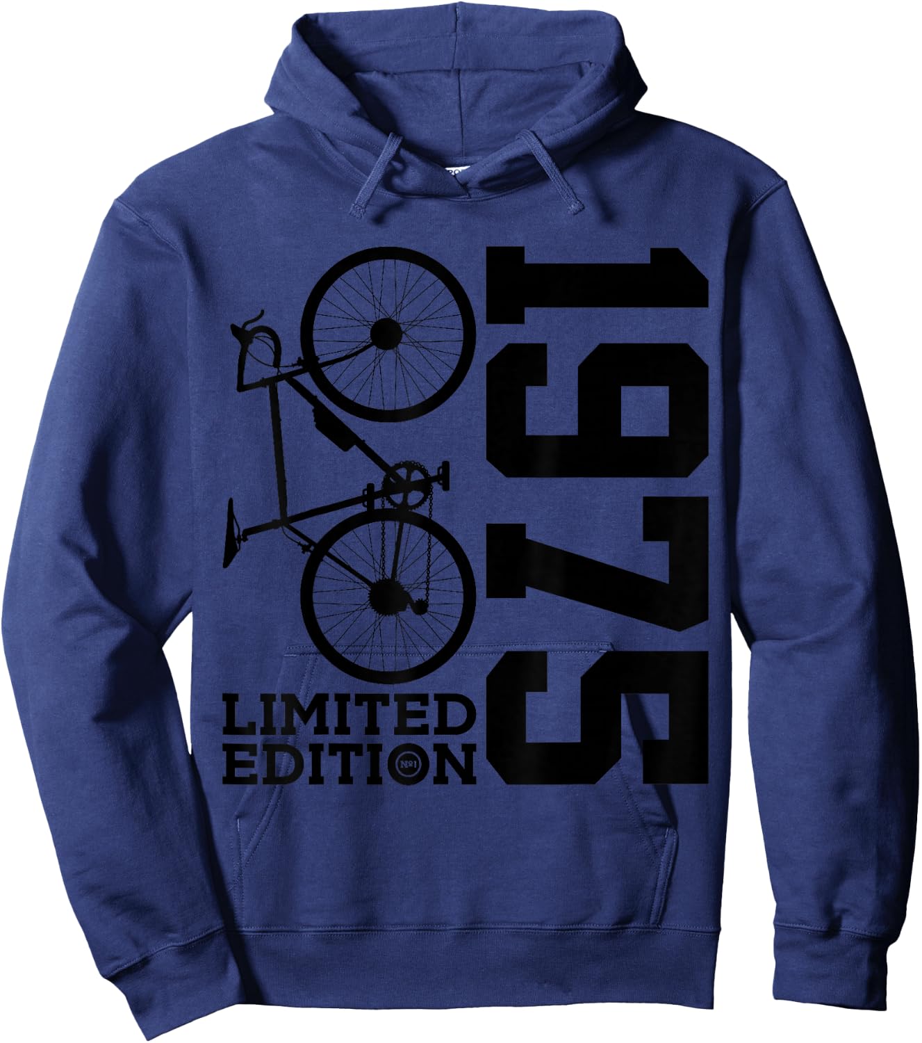 Cyclist 1975 Bike 51st Birthday Racing Bike Hoodie - Hoodie | Navy
