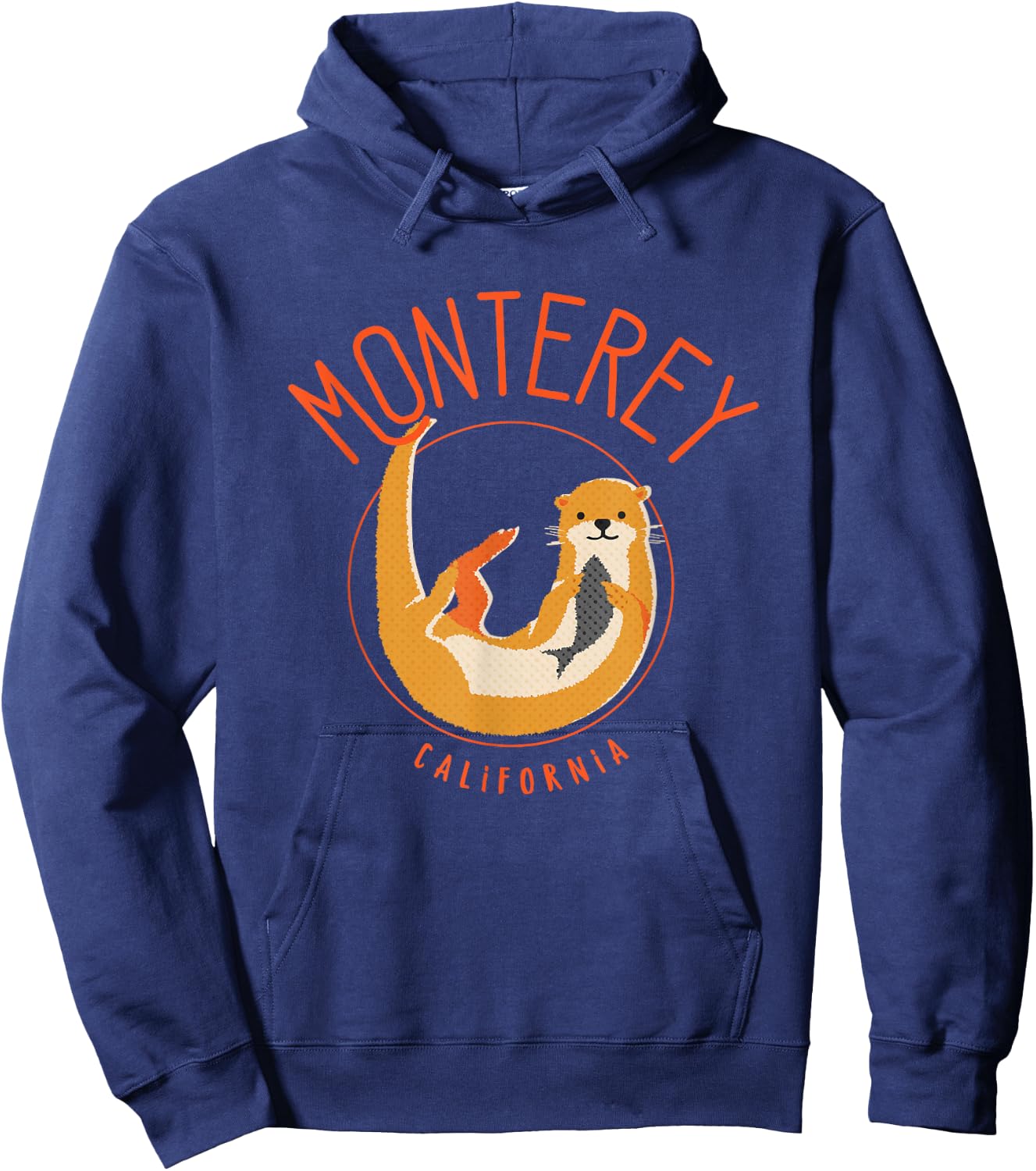 Monterey California Sea Otter design Hoodie - Hoodie | Navy