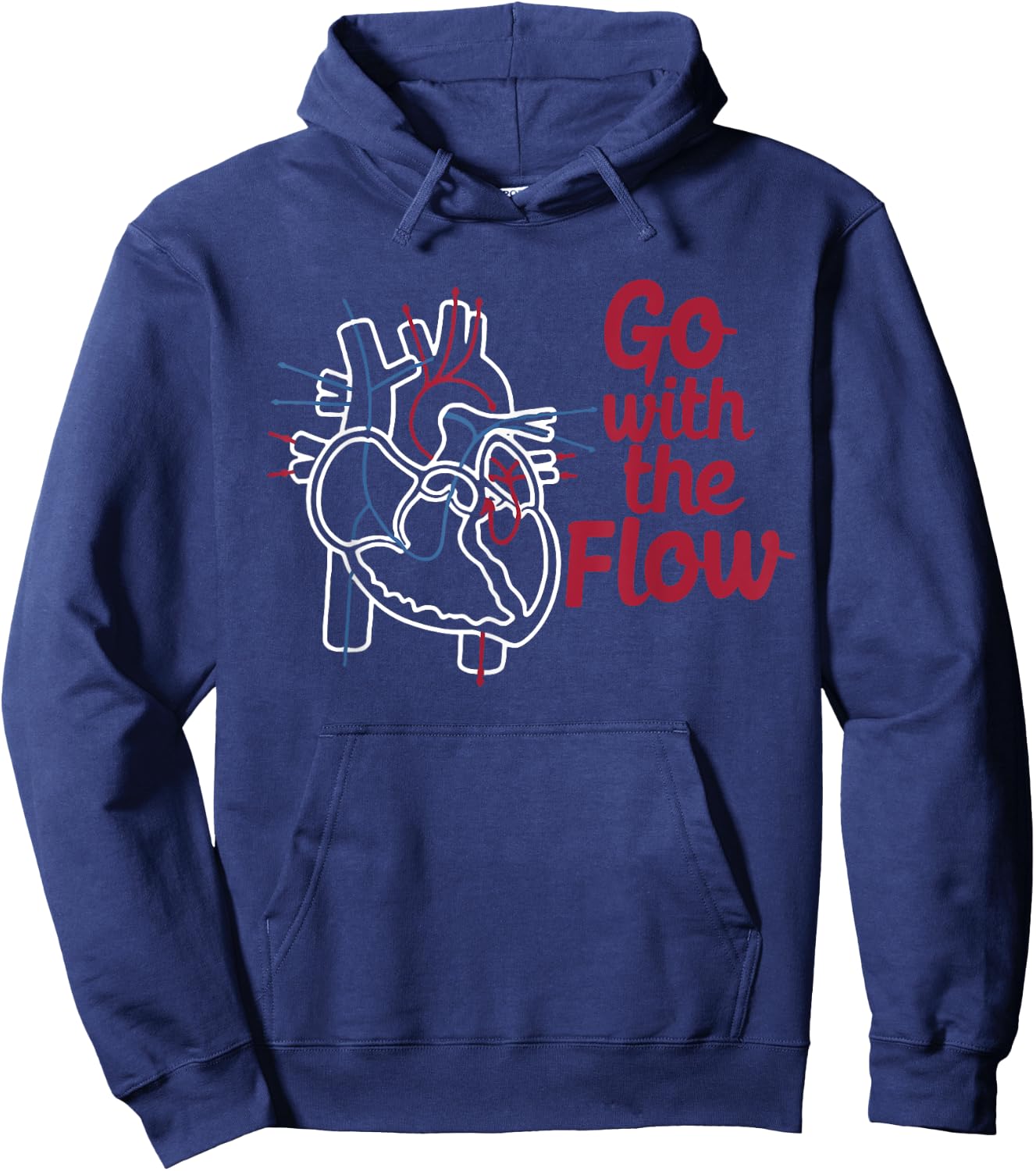 CVICU Cardiac Nurse Anatomical Of Heart Anatomy Cardiology Hoodie - Hoodie | Navy
