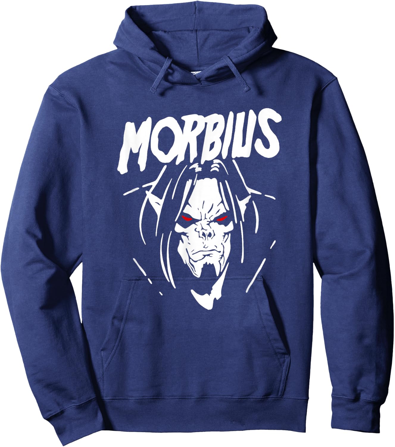 Marvel Comics Retro Classic Morbius Big Face Outline Hoodie - Hoodie | Navy