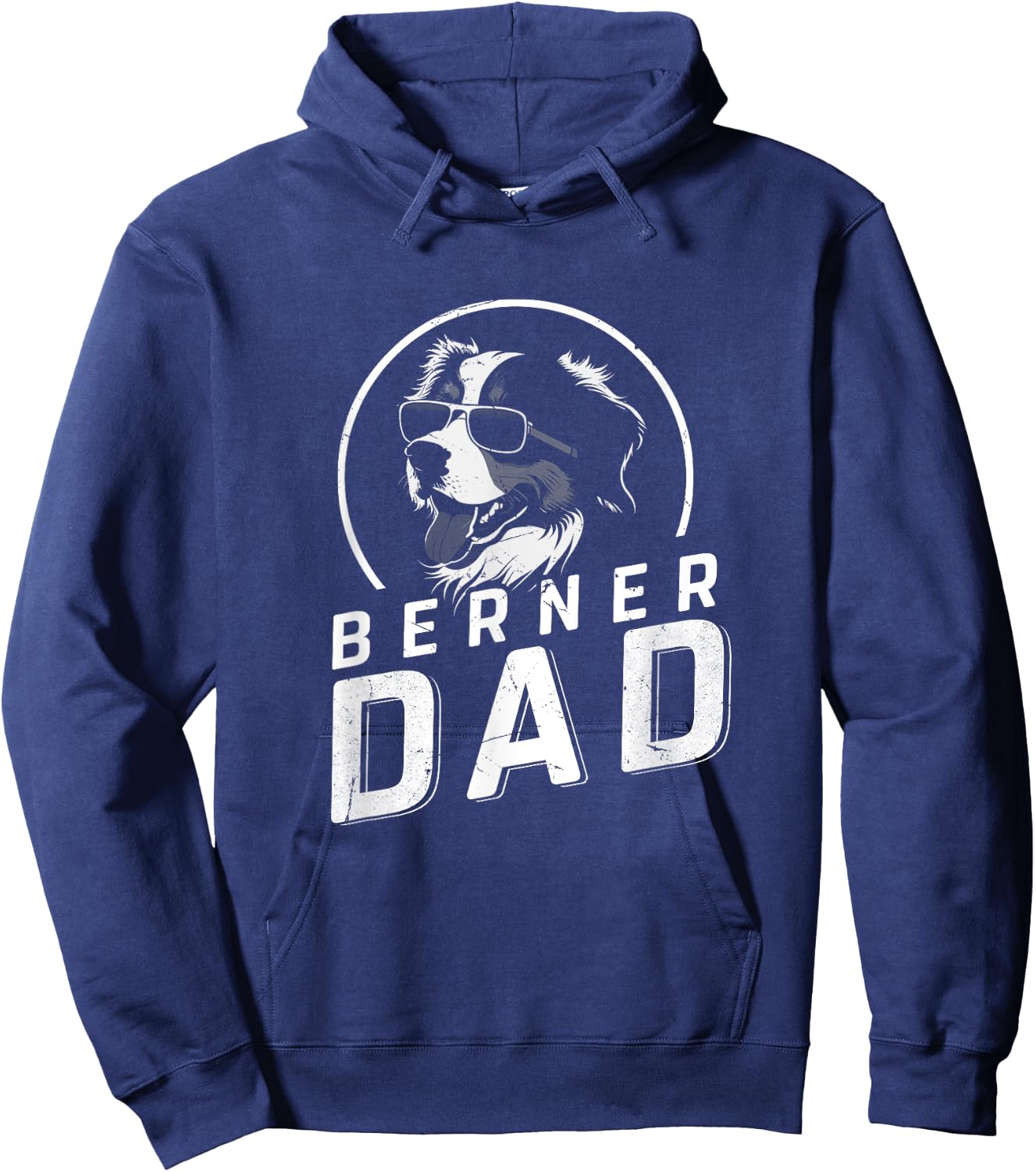 Berner Dad Dog Owner Gifts Men Funny Dog Dad Father's Day Hoodie - Hoodie | Navy
