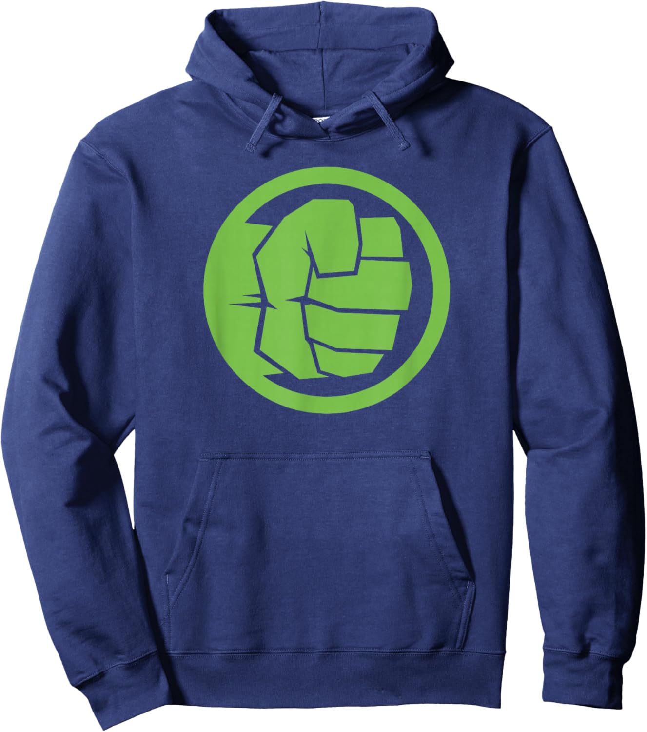 Marvel Comics Classic Avenger Hulk Punch Retro Icon Logo Hoodie - Hoodie | Navy
