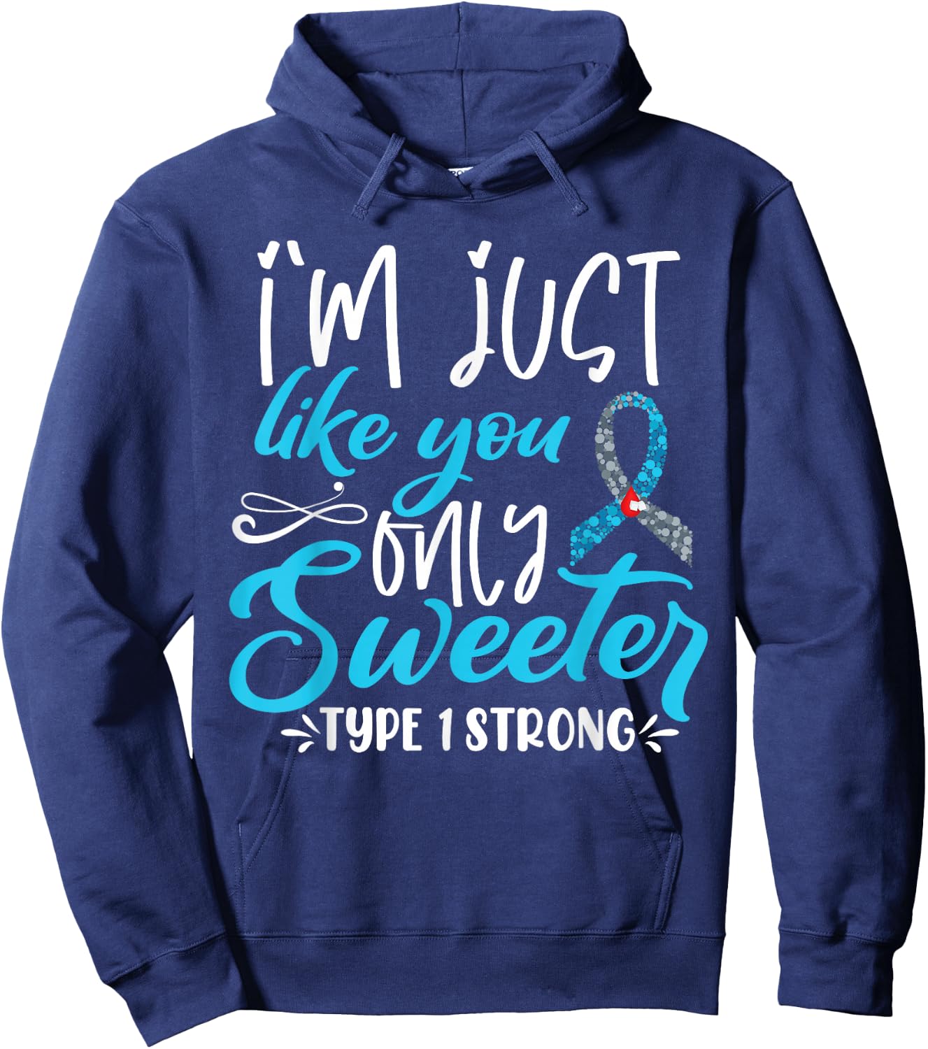 T1D Kids Diabetes Awareness Hoodie - Hoodie | Navy