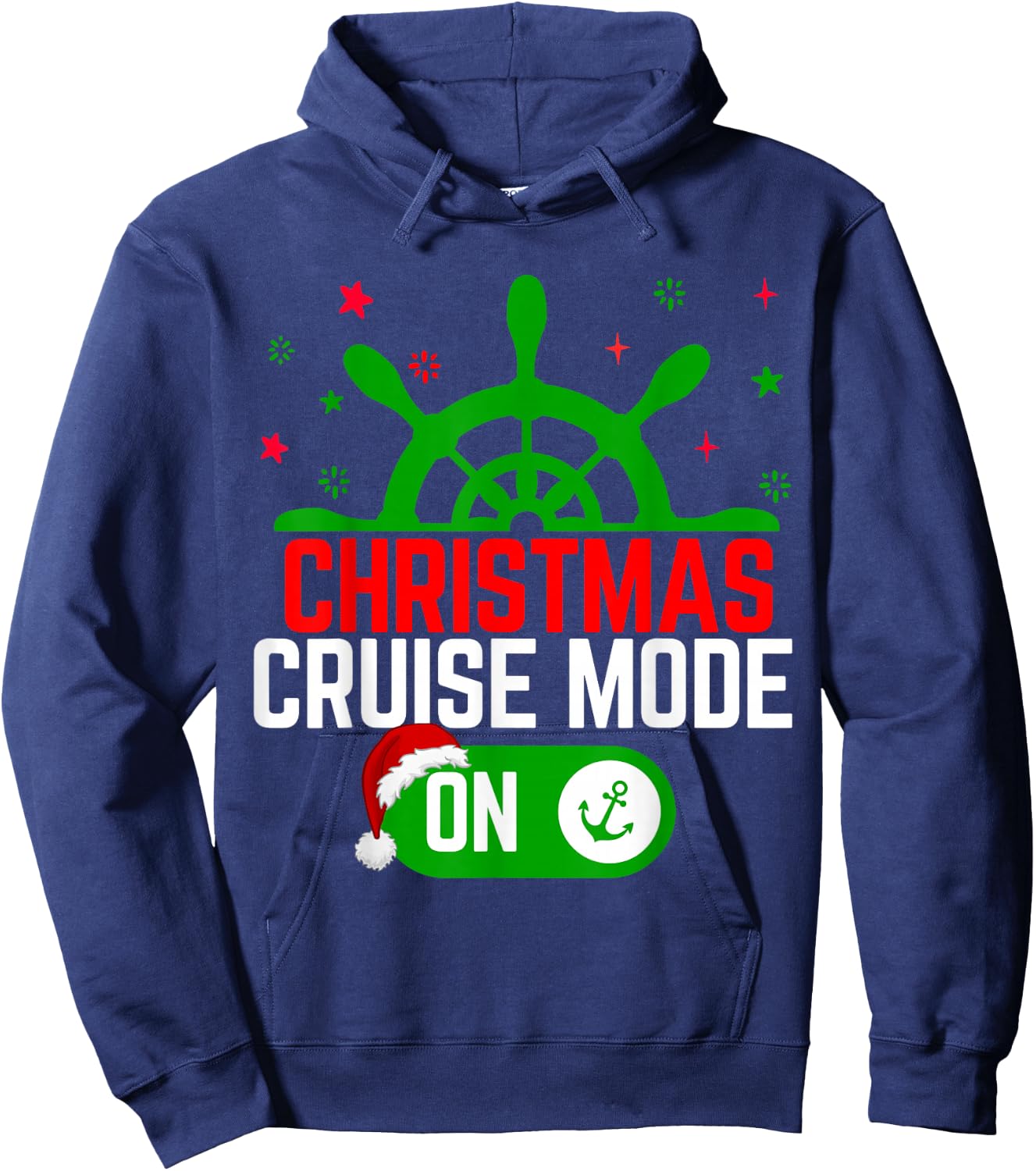 Christmas Cruise Mode On Cruise Ship Christmas 2023 Hoodie - Hoodie | Navy