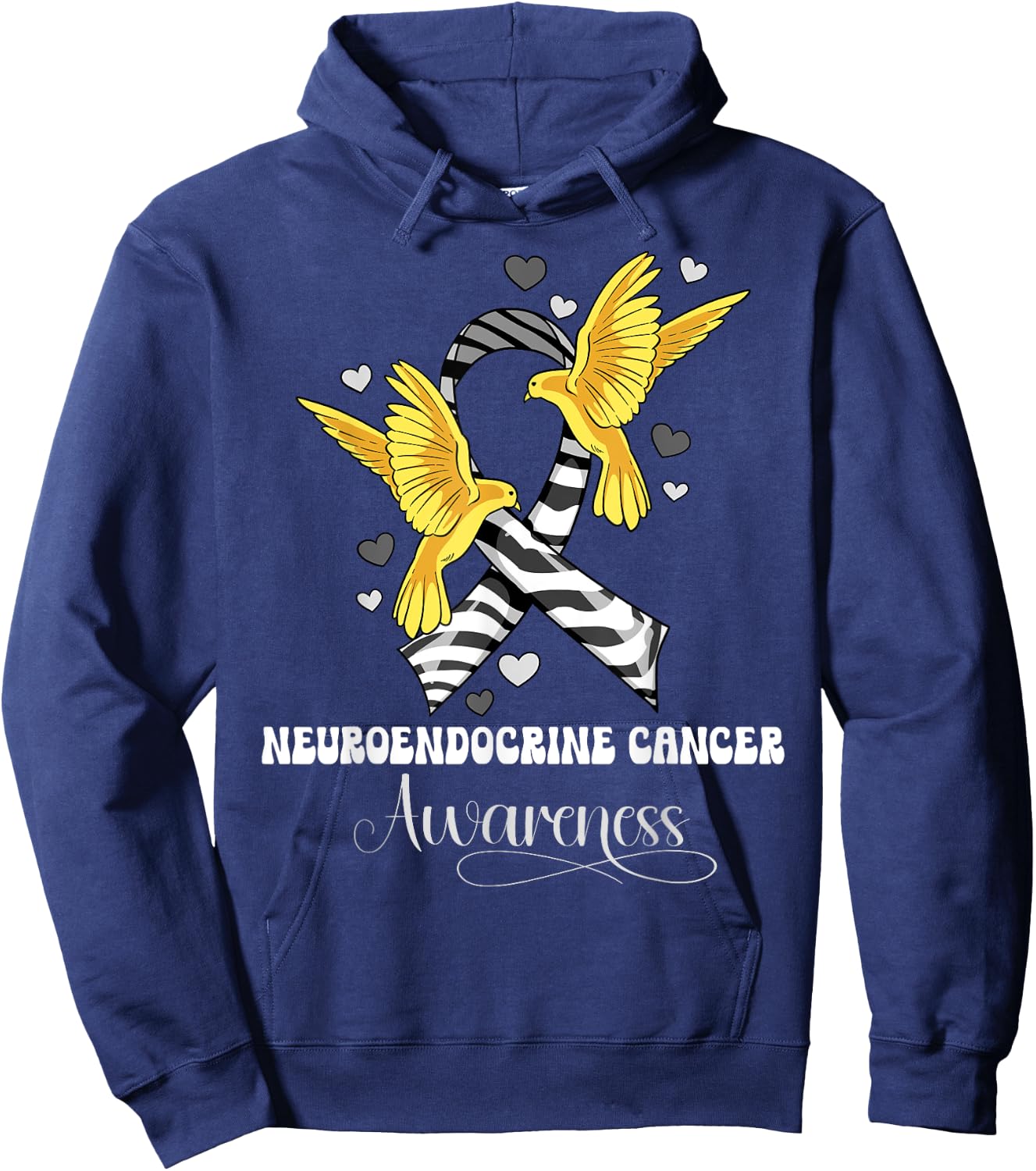 Neuroendocrine Cancer Awareness Hoodie - Hoodie | Navy