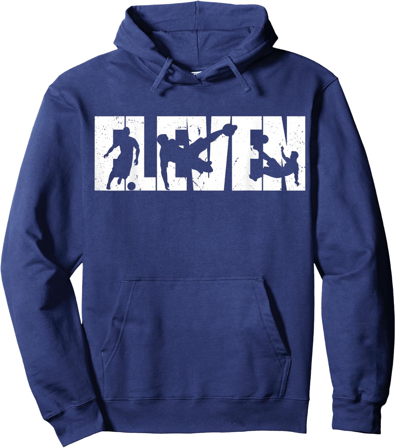 11th Birthday Retro Soccer 11 Years Old Boy Girl Hoodie - Hoodie | Navy