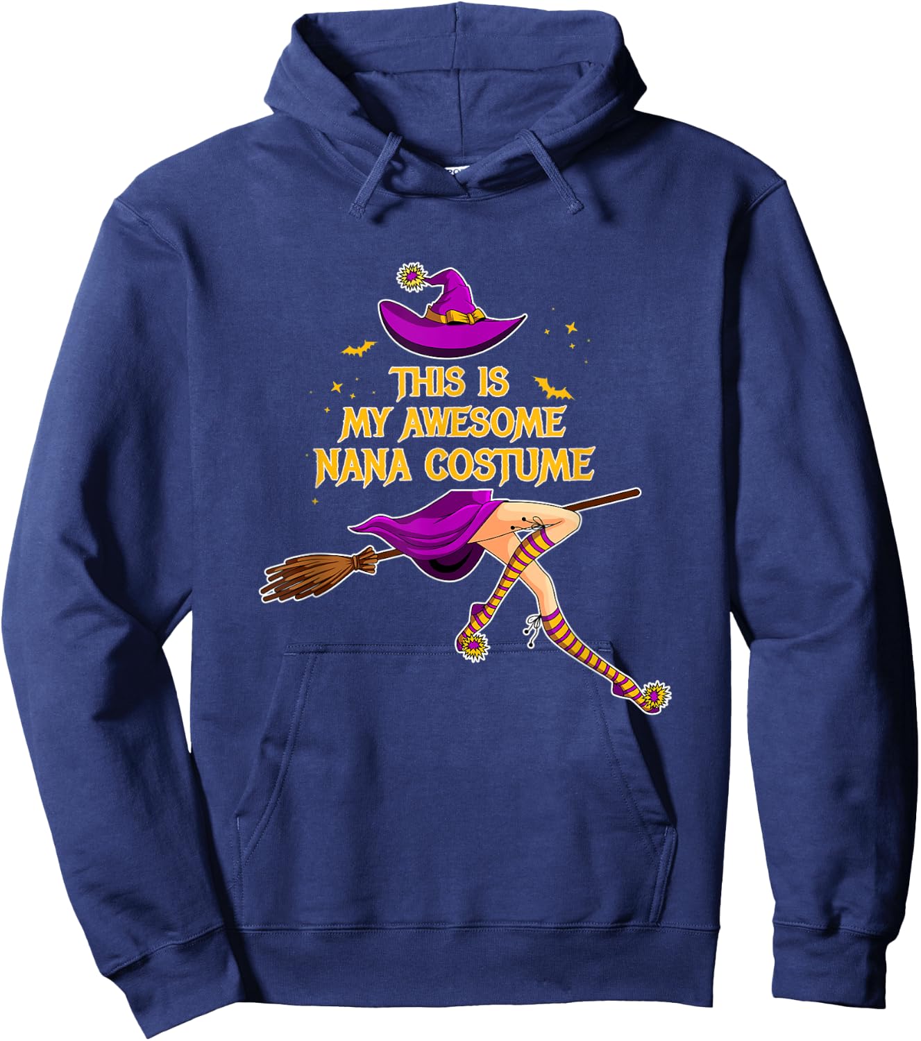 This Is My Awesome Nana Costume Grandma Witches Halloween Hoodie - Hoodie | Navy