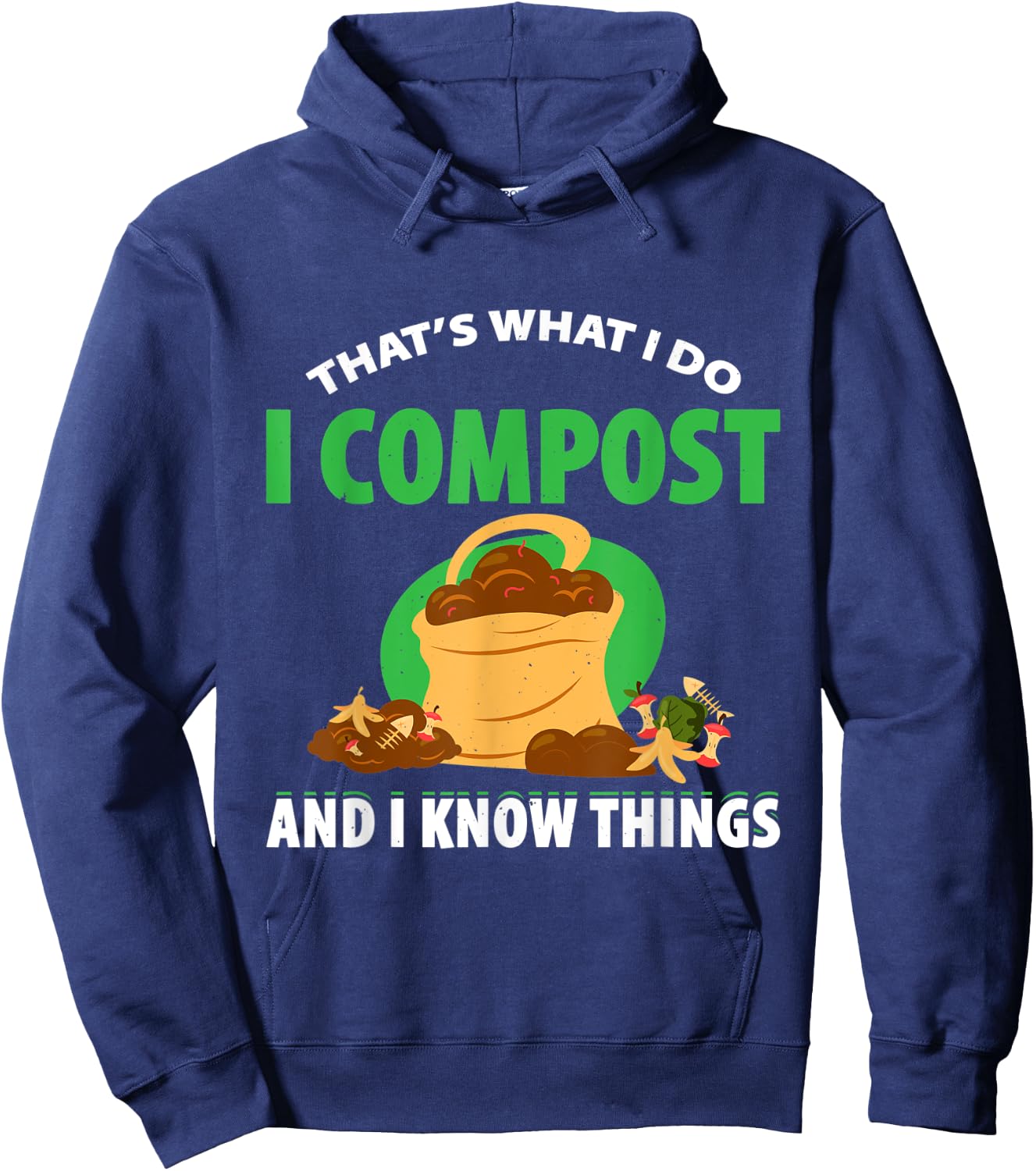 Composting For Compost Gardener Farmer Composting Lover Hoodie - Hoodie | Navy