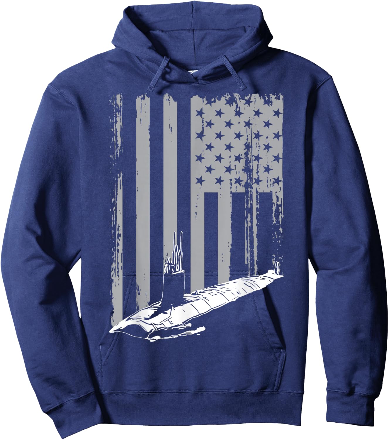 Submariner American Flag Patriotic Submarine Veteran Grandpa Hoodie - Hoodie | Navy