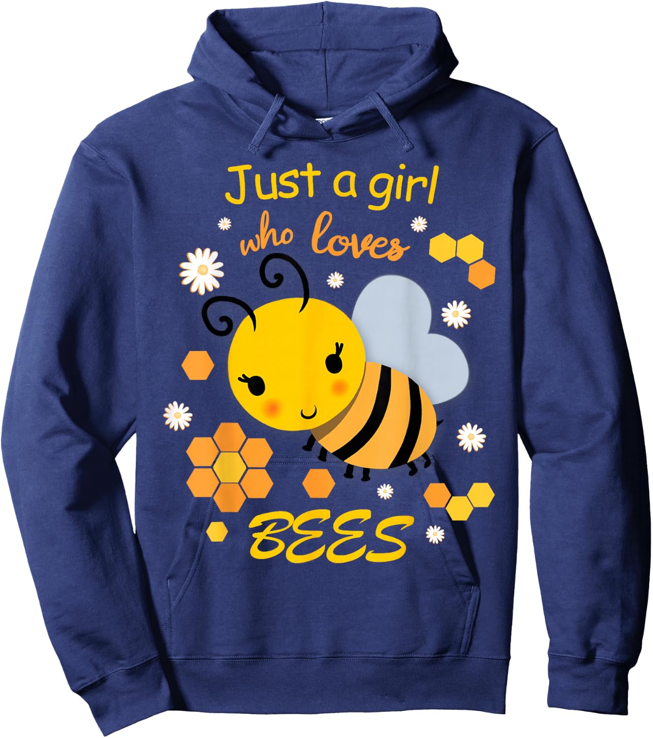 Just a Girl Who Loves Bees Hoodie - Hoodie | Navy